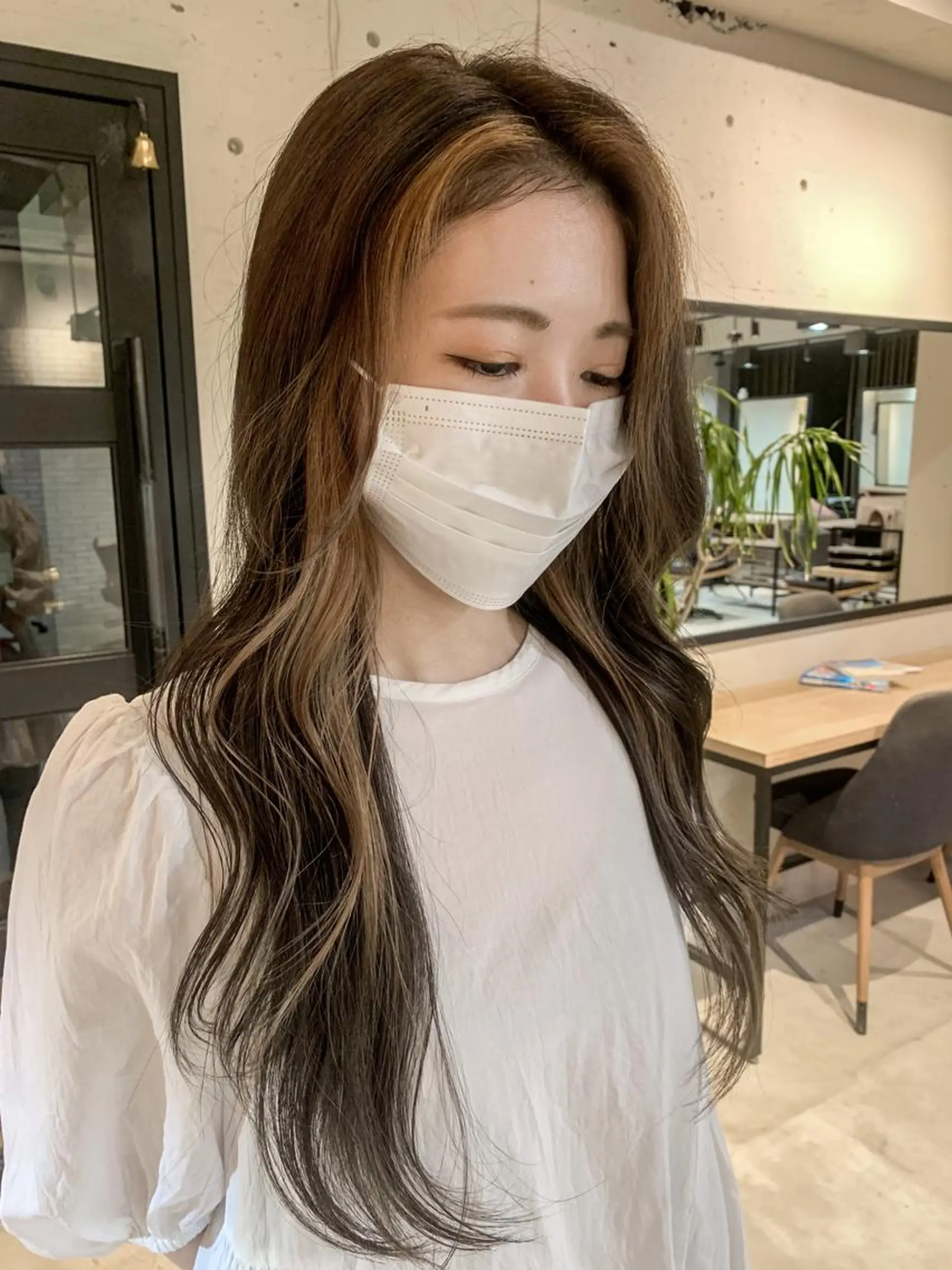 ロング カラー ヘアアレンジ ヘアカラー トリートメント yuka .のヘアスタイル