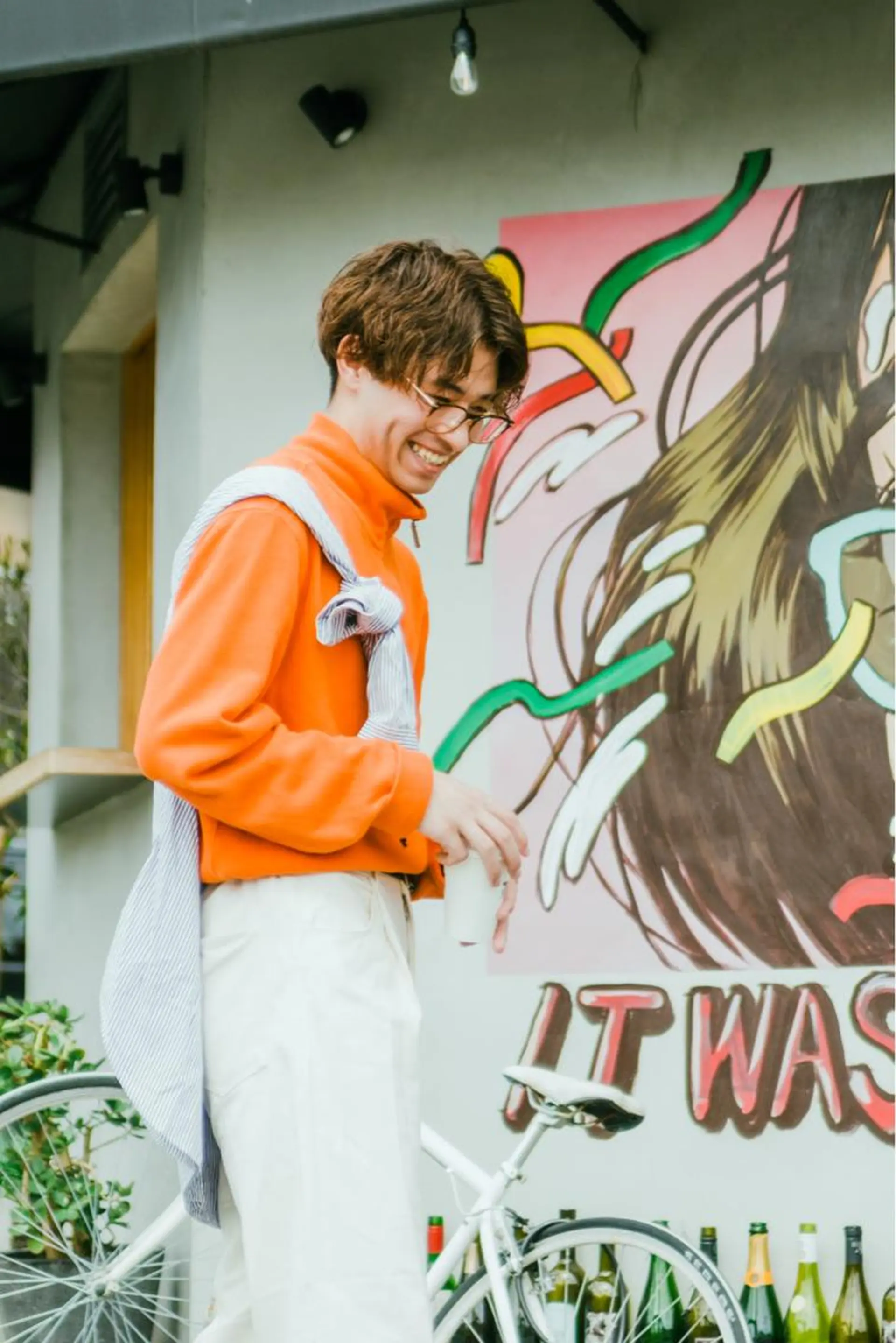 ミディアム パーマ メンズ メンズパーマ 赤司 泰樹のヘアスタイル