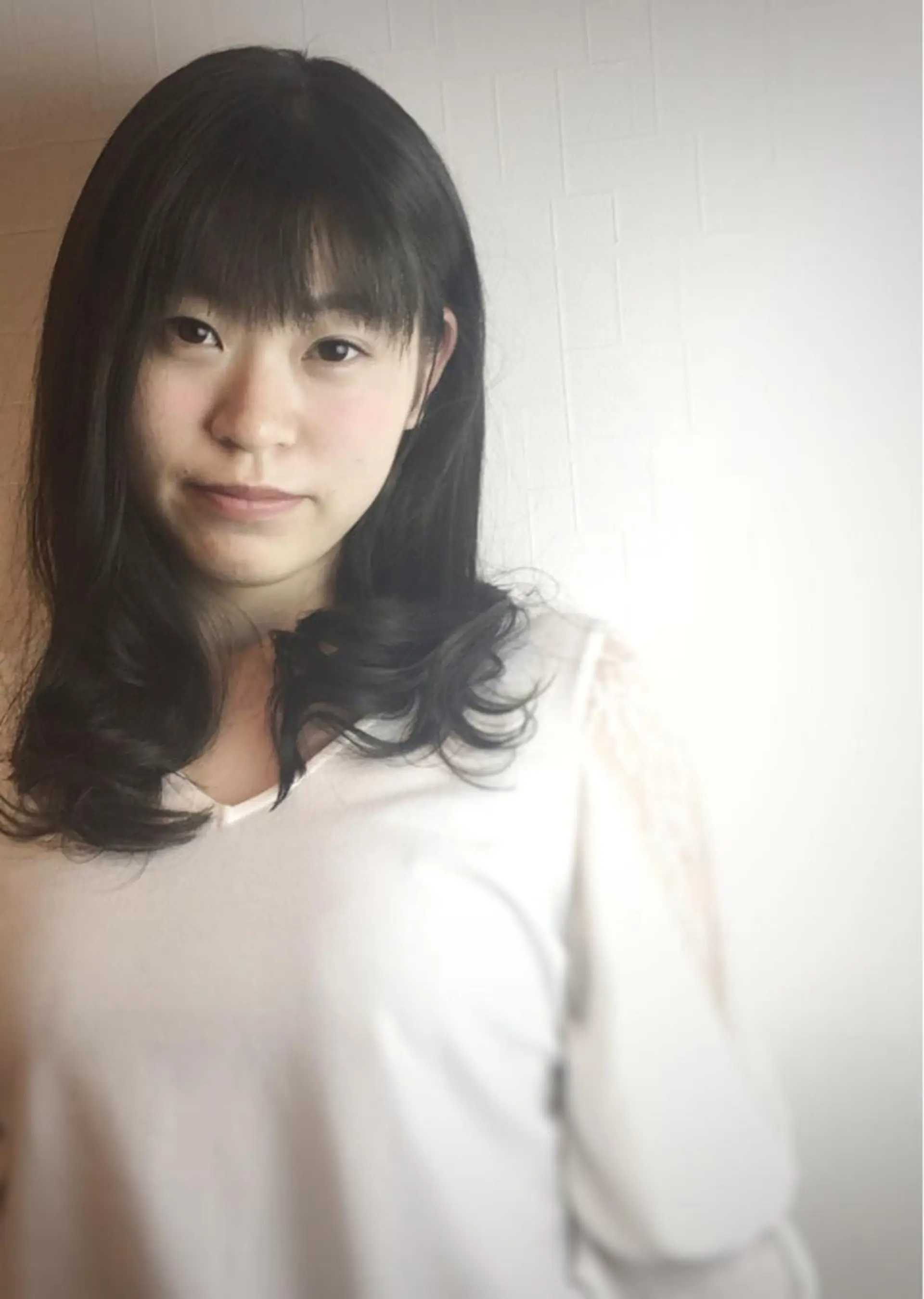 ロング ナガサカ サチのヘアスタイル