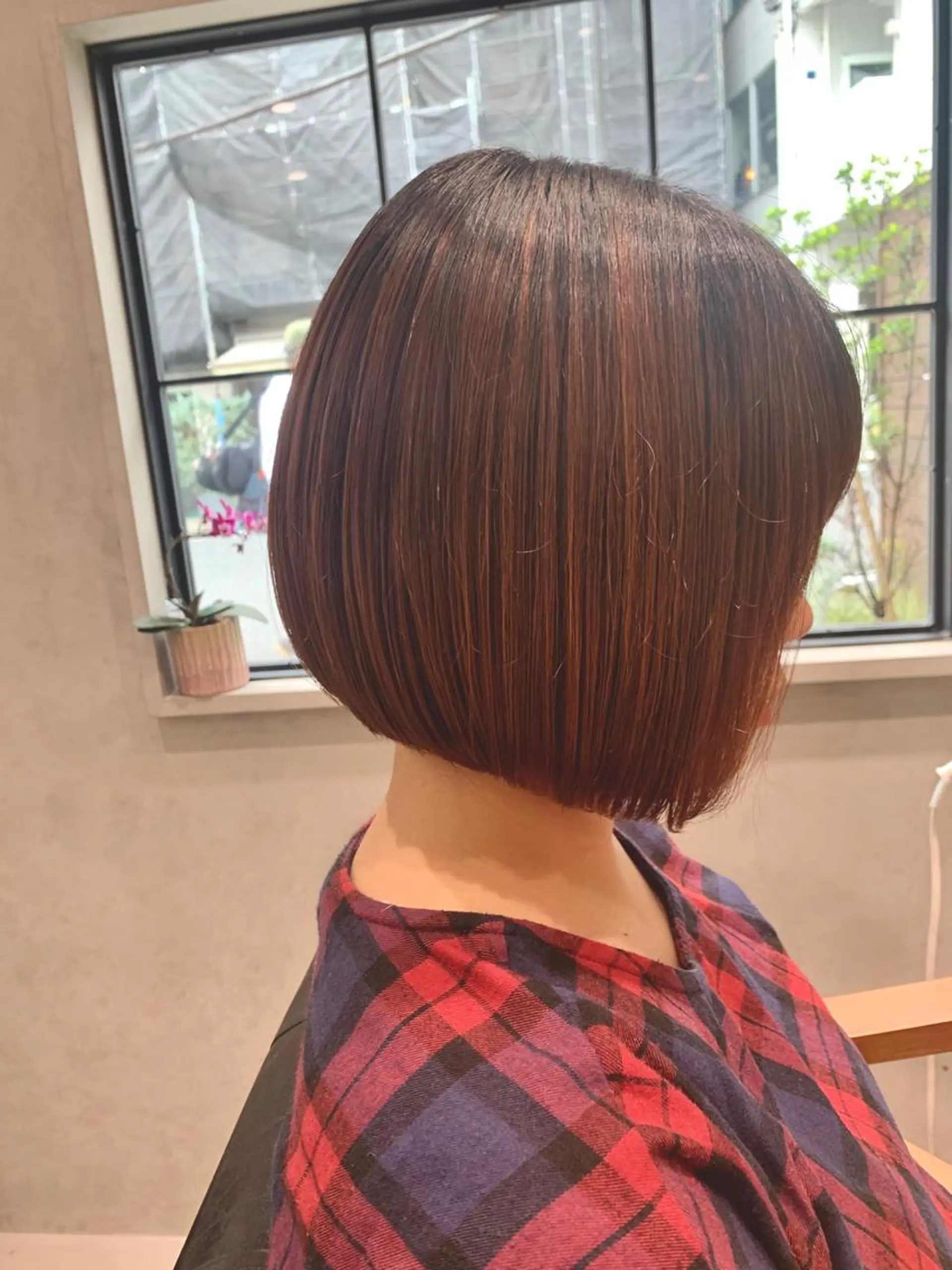 ショート ワンレンボブ ボブ stylist  ＊ mahoのヘアスタイル