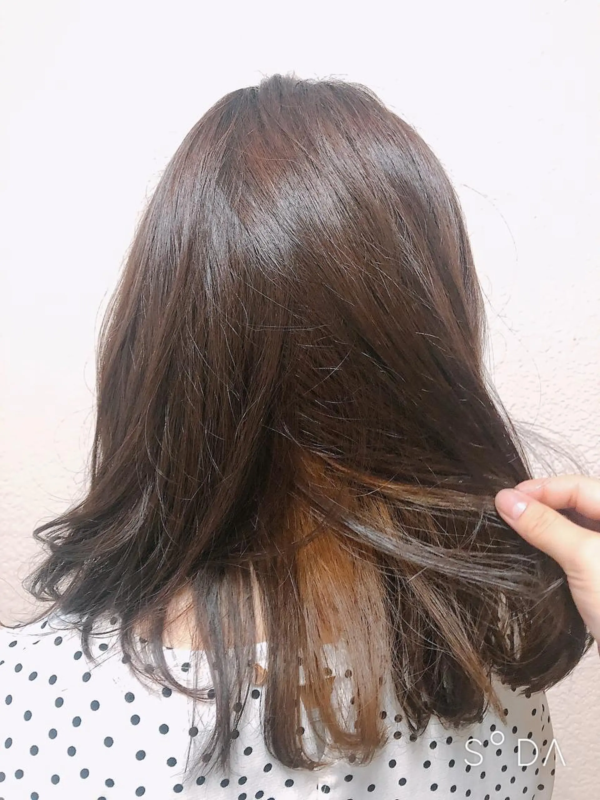 ミディアム カラー インナーカラー 森本　舞✴︎ 似合わせパーマのヘアスタイル