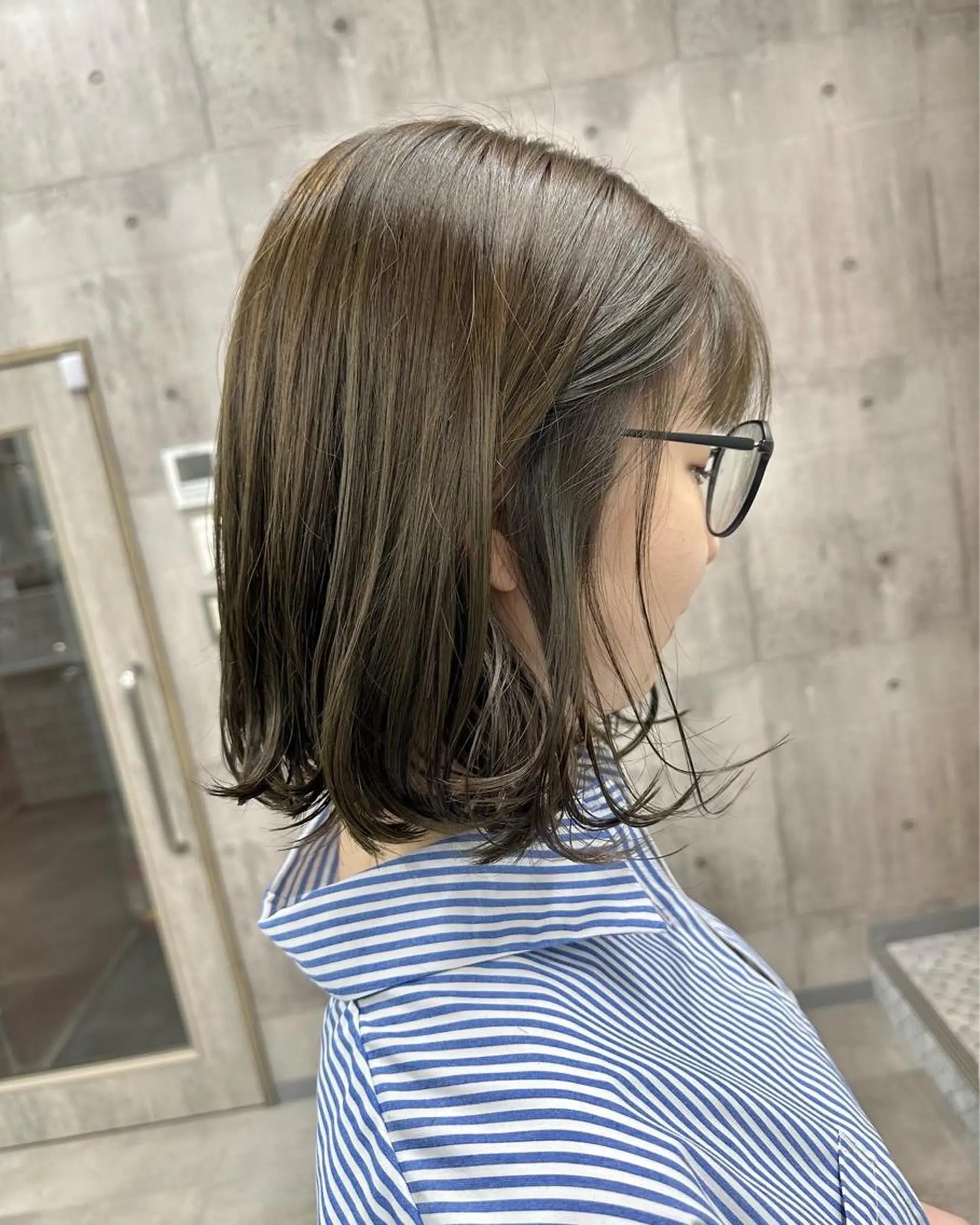 ミディアム パーマ トリートメント カット ヘアカラー トリートメント タケダケイ /ショート/ボブのヘアスタイル