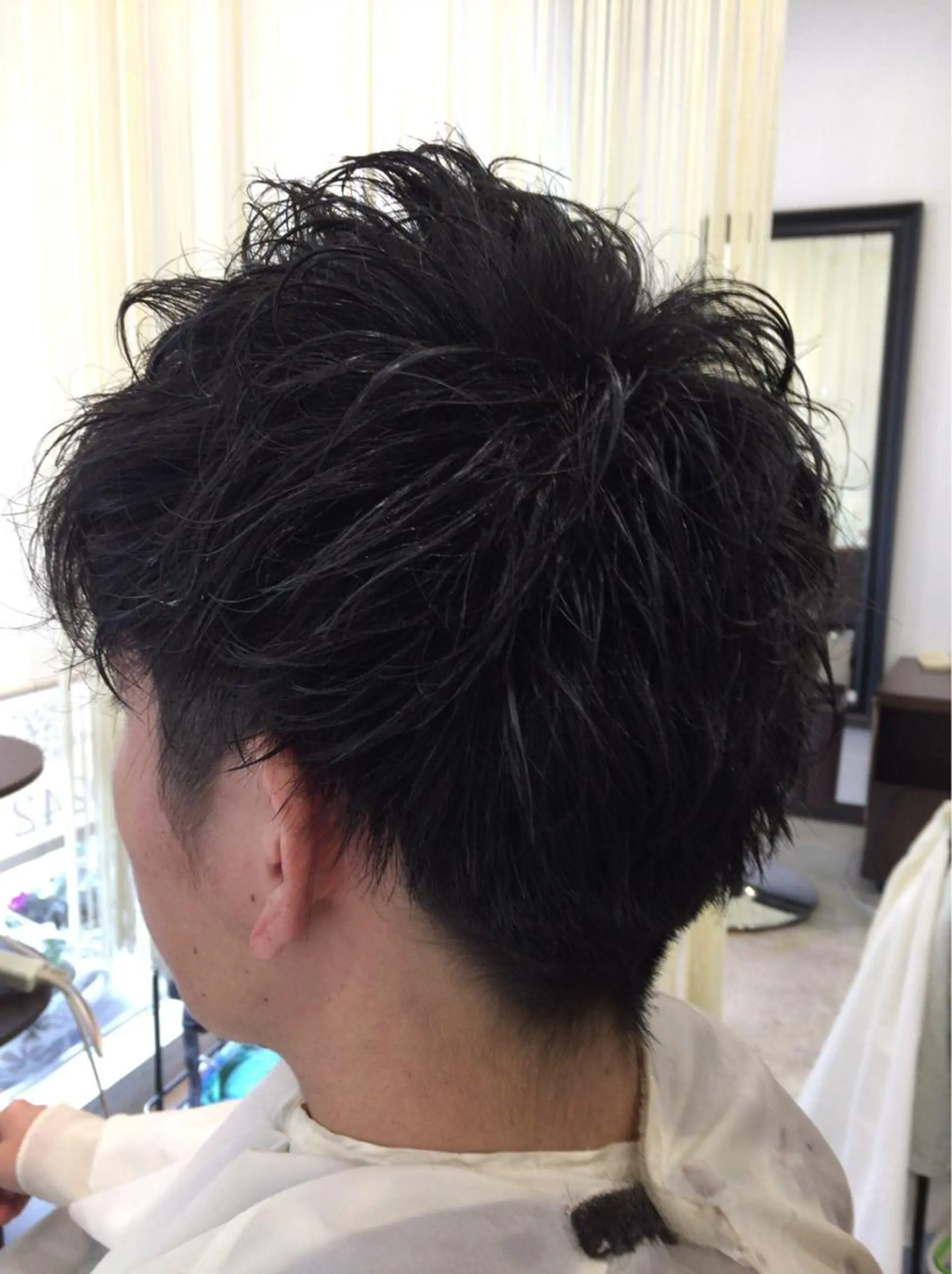 ショート パーマ メンズ 阿久津 泰幸のヘアスタイル