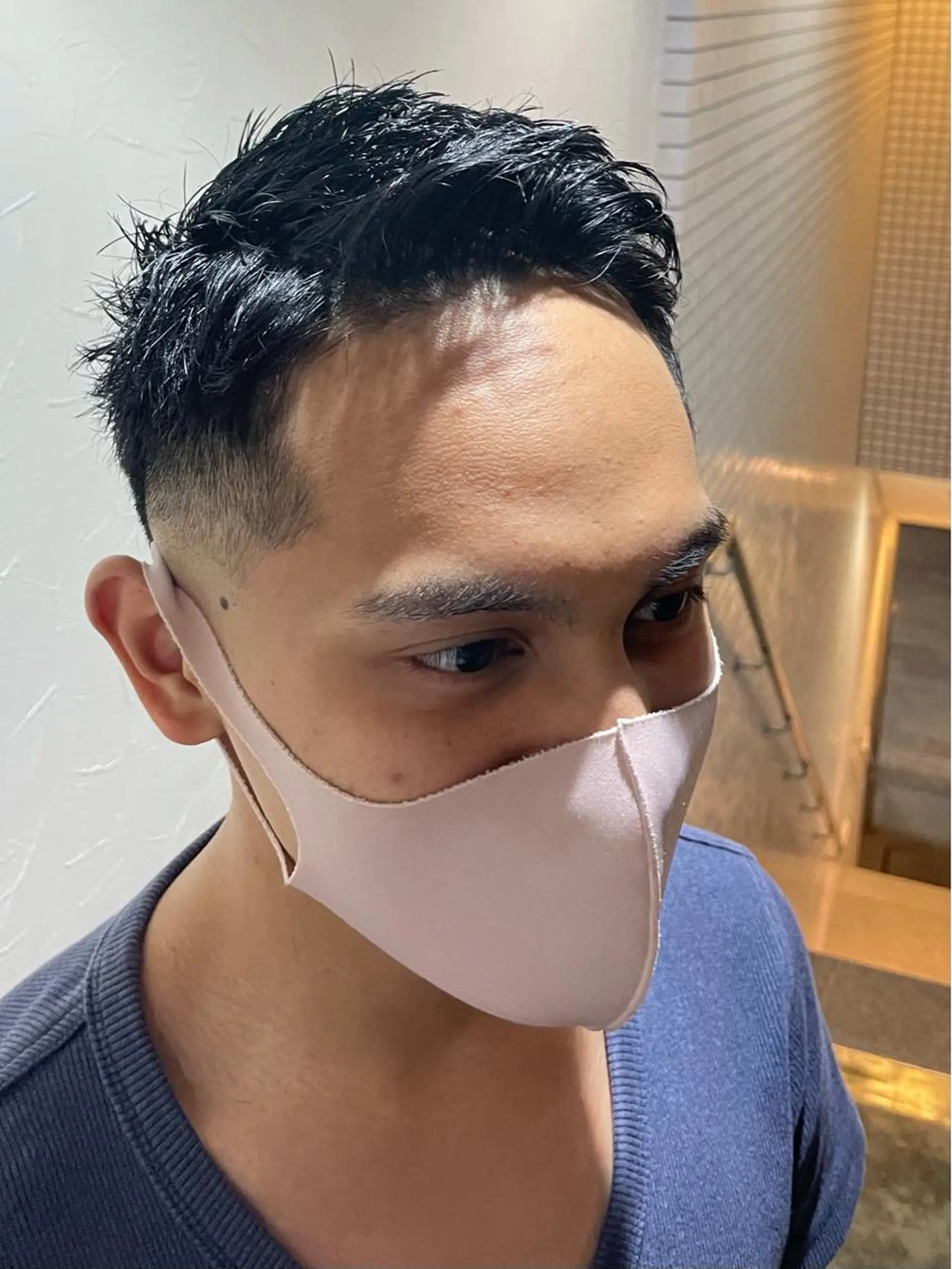 ショート メンズ フェードカット スキンフェード ヒロ銀座　小林 透真のヘアスタイル