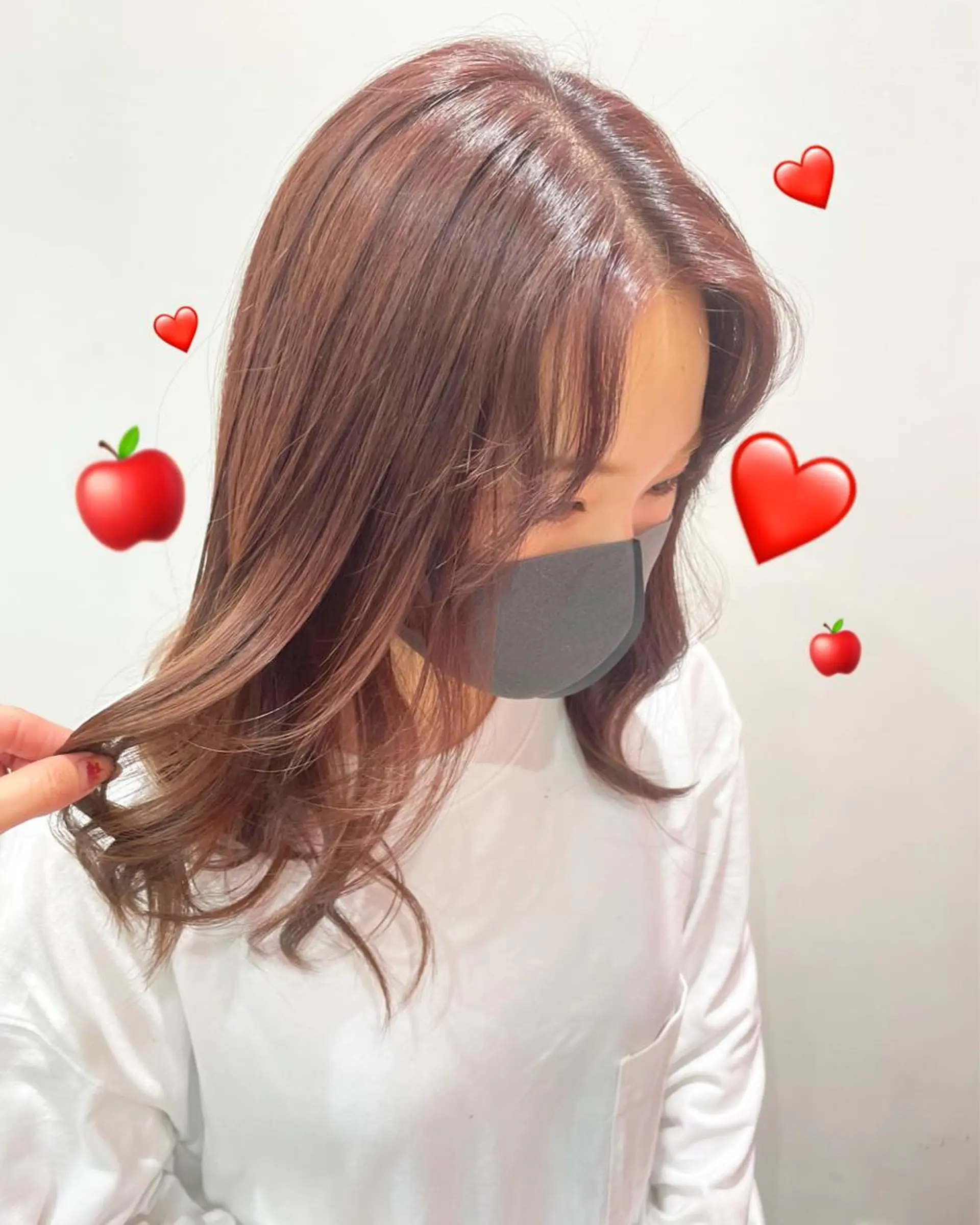 ミディアム カラー ブリーチ ブラウンカラー ブリーチなしカラー 韓国風ヘア 新宿駅近♡個室 ♡関口三都季🌜のヘアスタイル