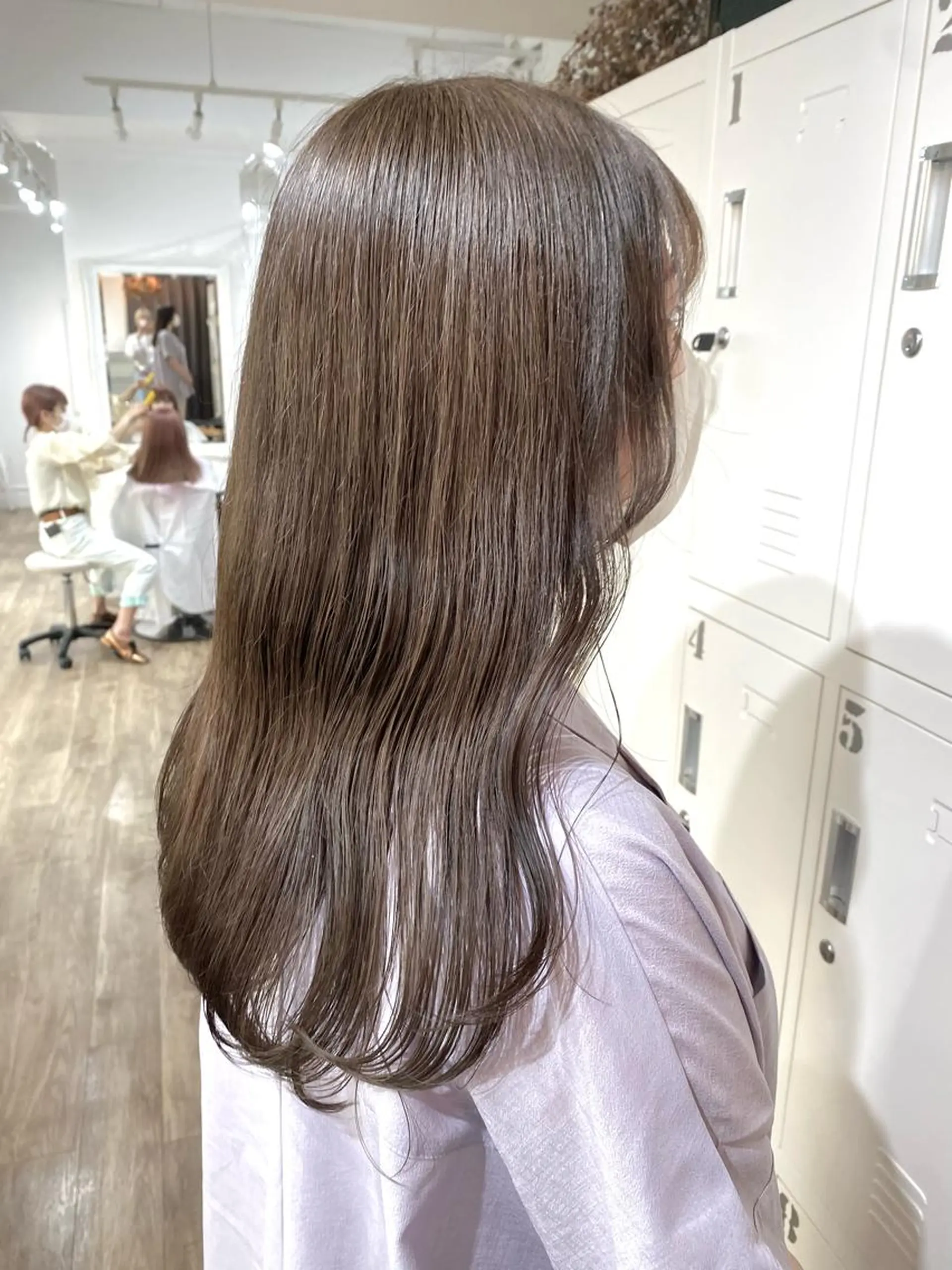 セミロング カラー 韓国×髪質改善カラー 💎hinaのヘアスタイル