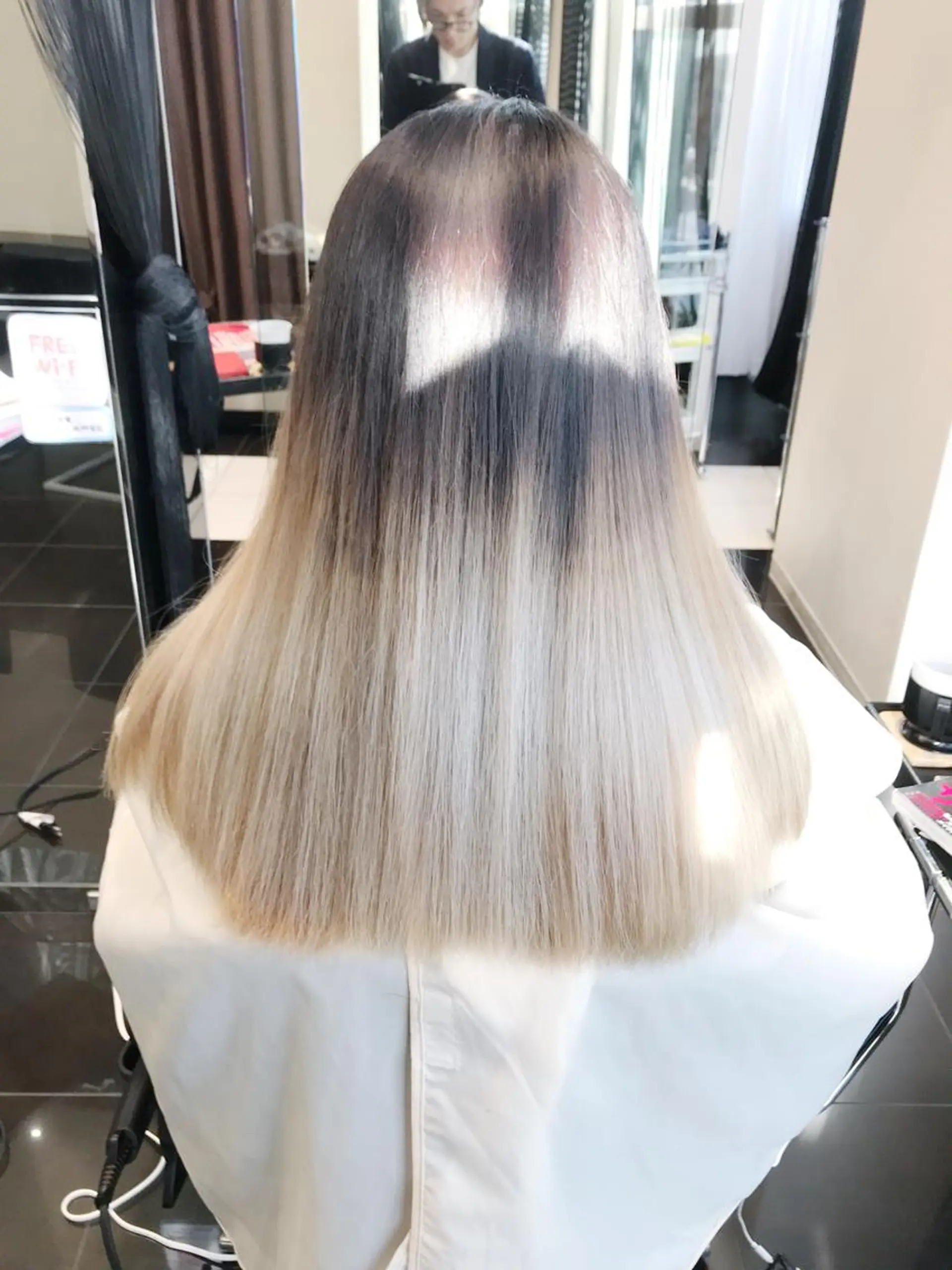 セミロング 💎馴染むエクステ× 縮毛矯正TOMO💎のヘアスタイル