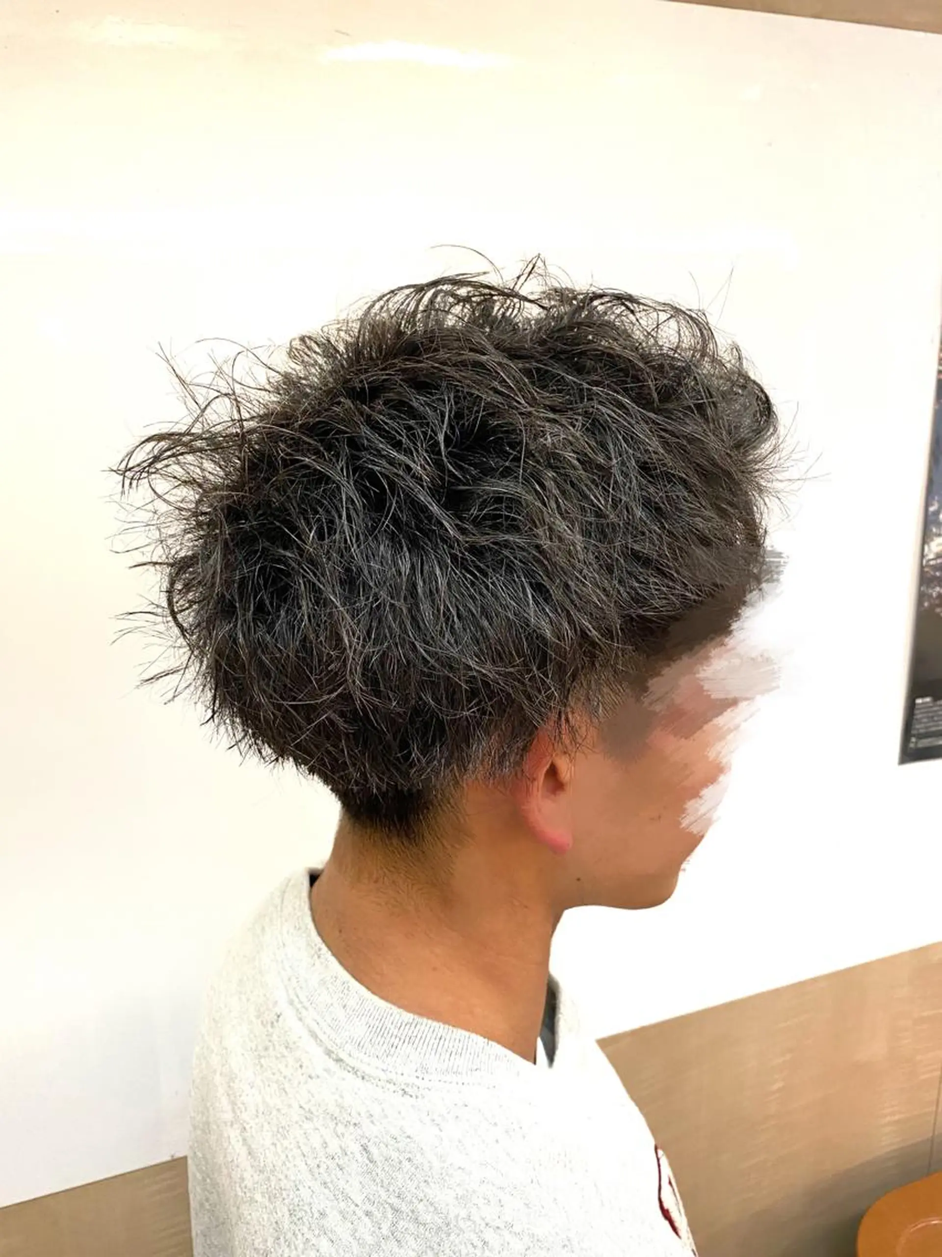 ショート パーマ メンズ 田中 美穂のヘアスタイル