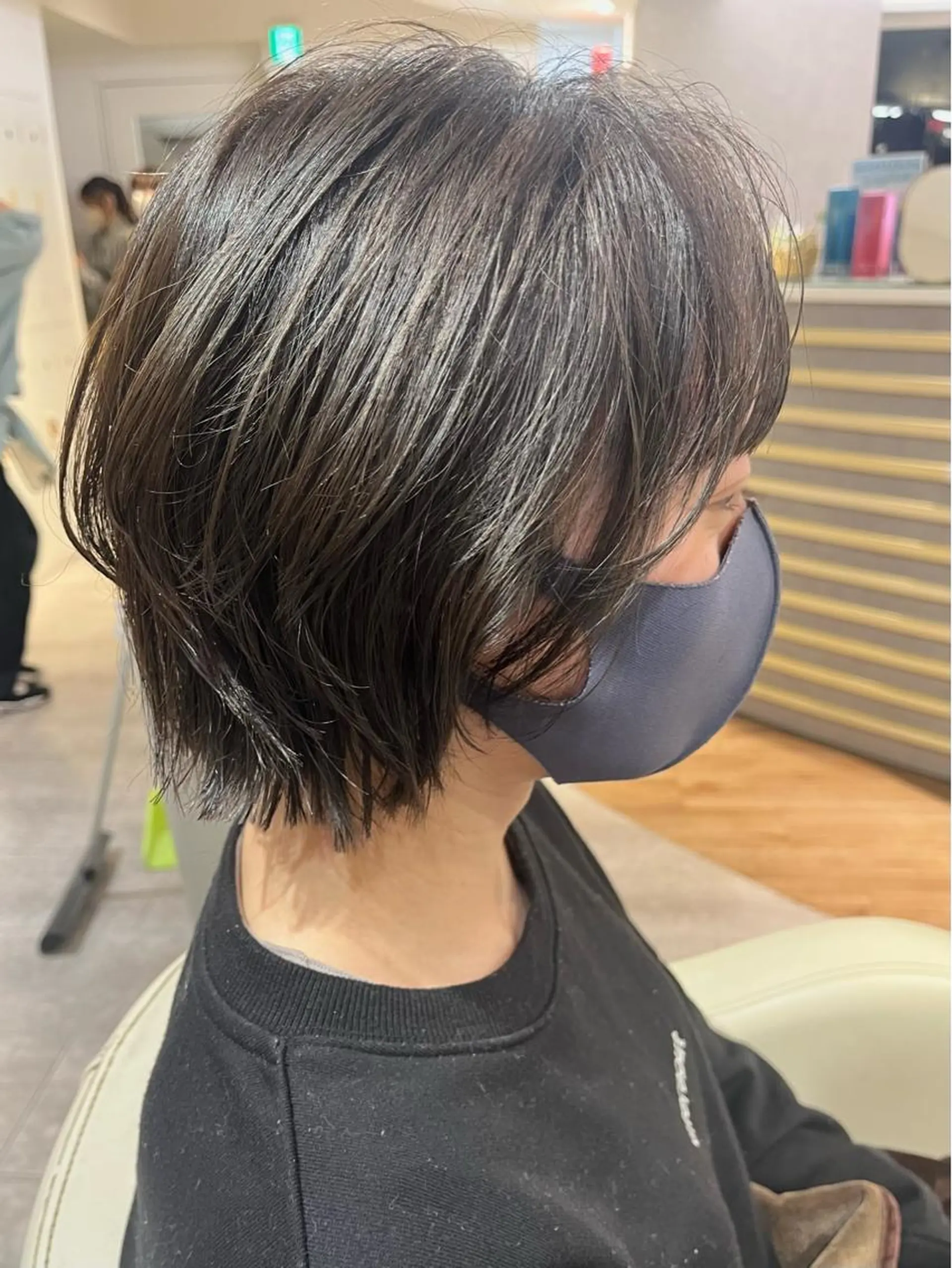 ミディアム カラー 赤み消しカラー/ レイヤー/柳澤優名のヘアスタイル