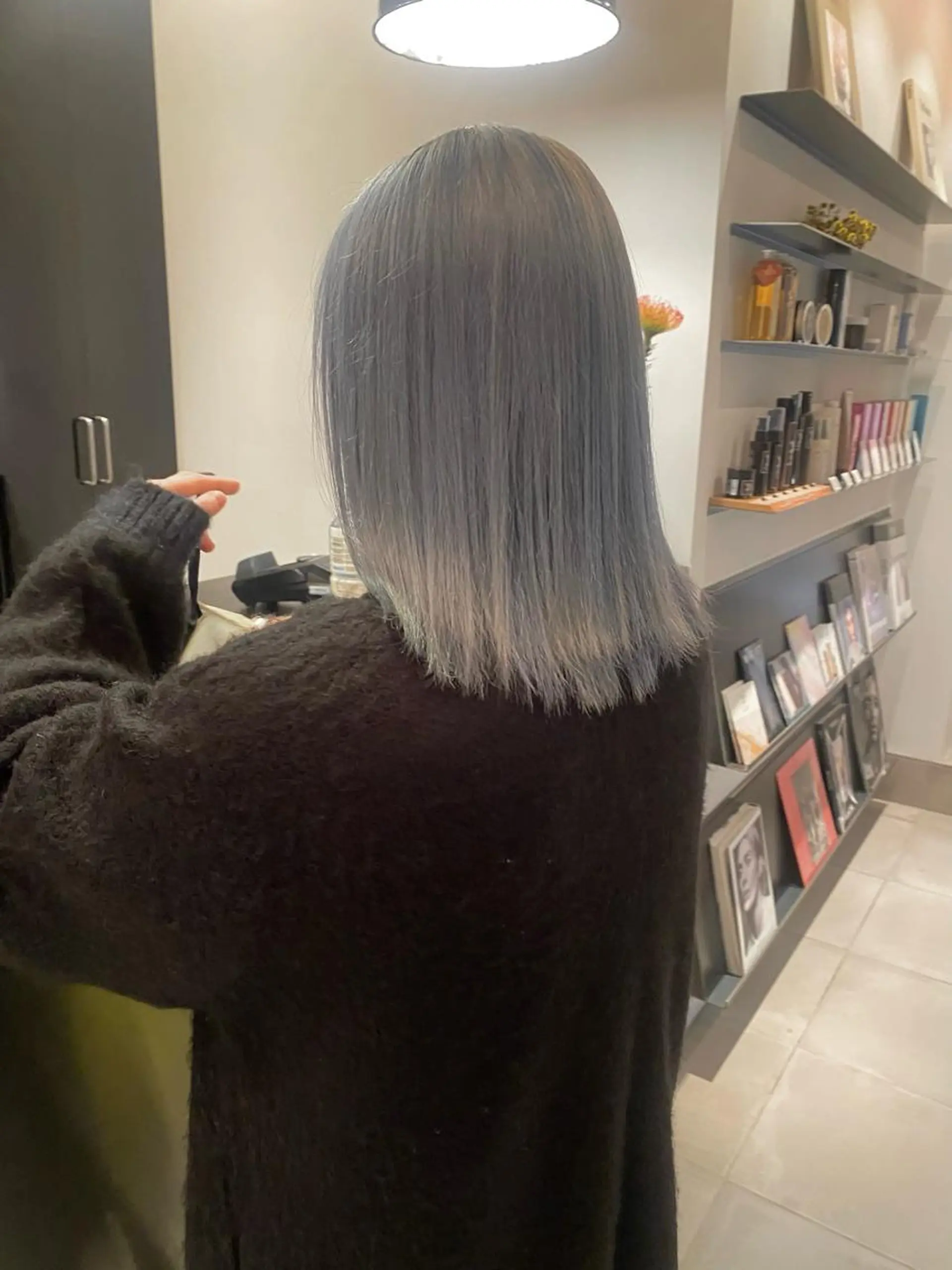 セミロング カラー ヘアカラー riria/ボブ /透明感カラー🎀のヘアスタイル