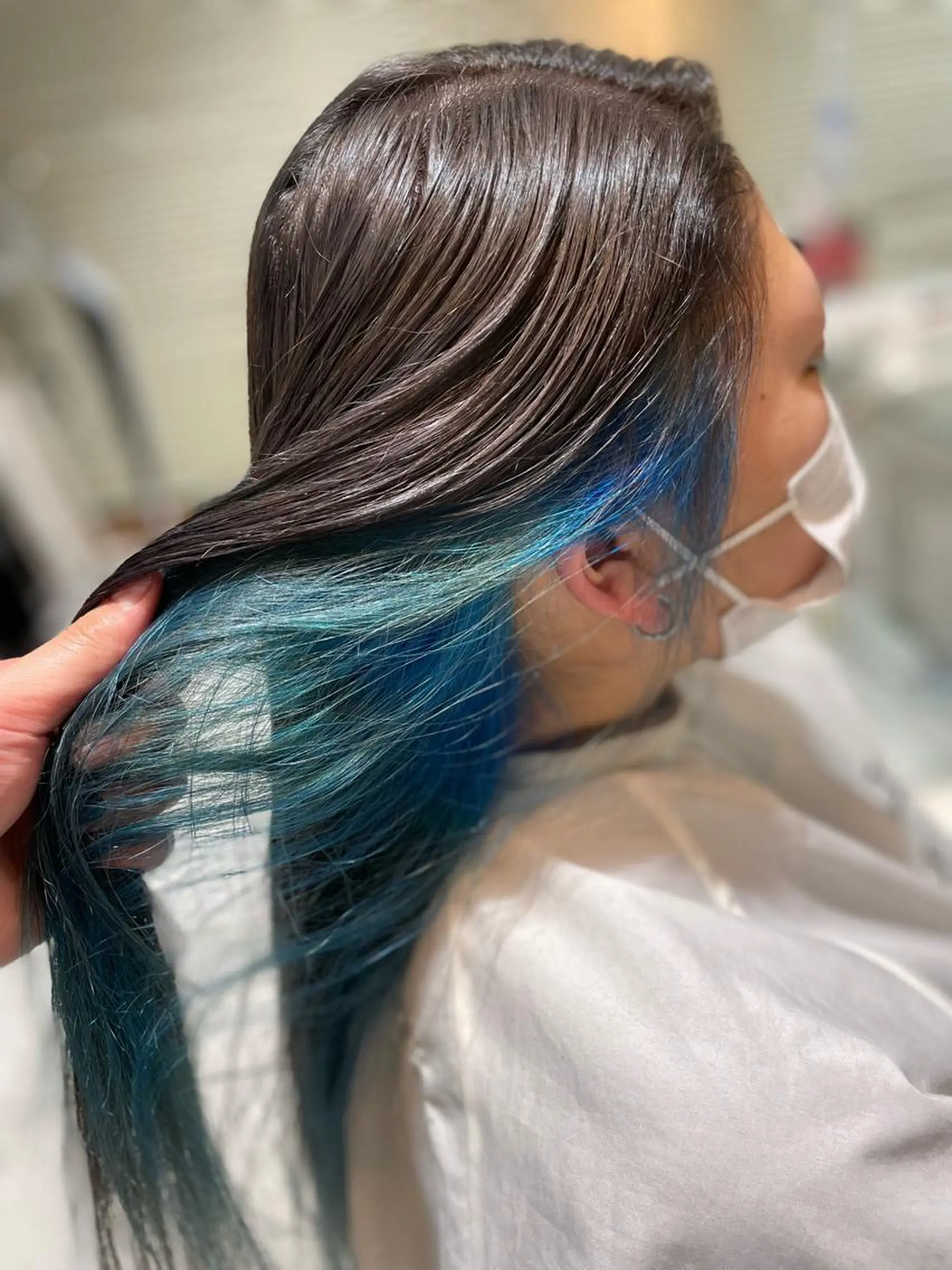 ロング カラー ブリーチ AGU 三条店 林　雄のヘアスタイル