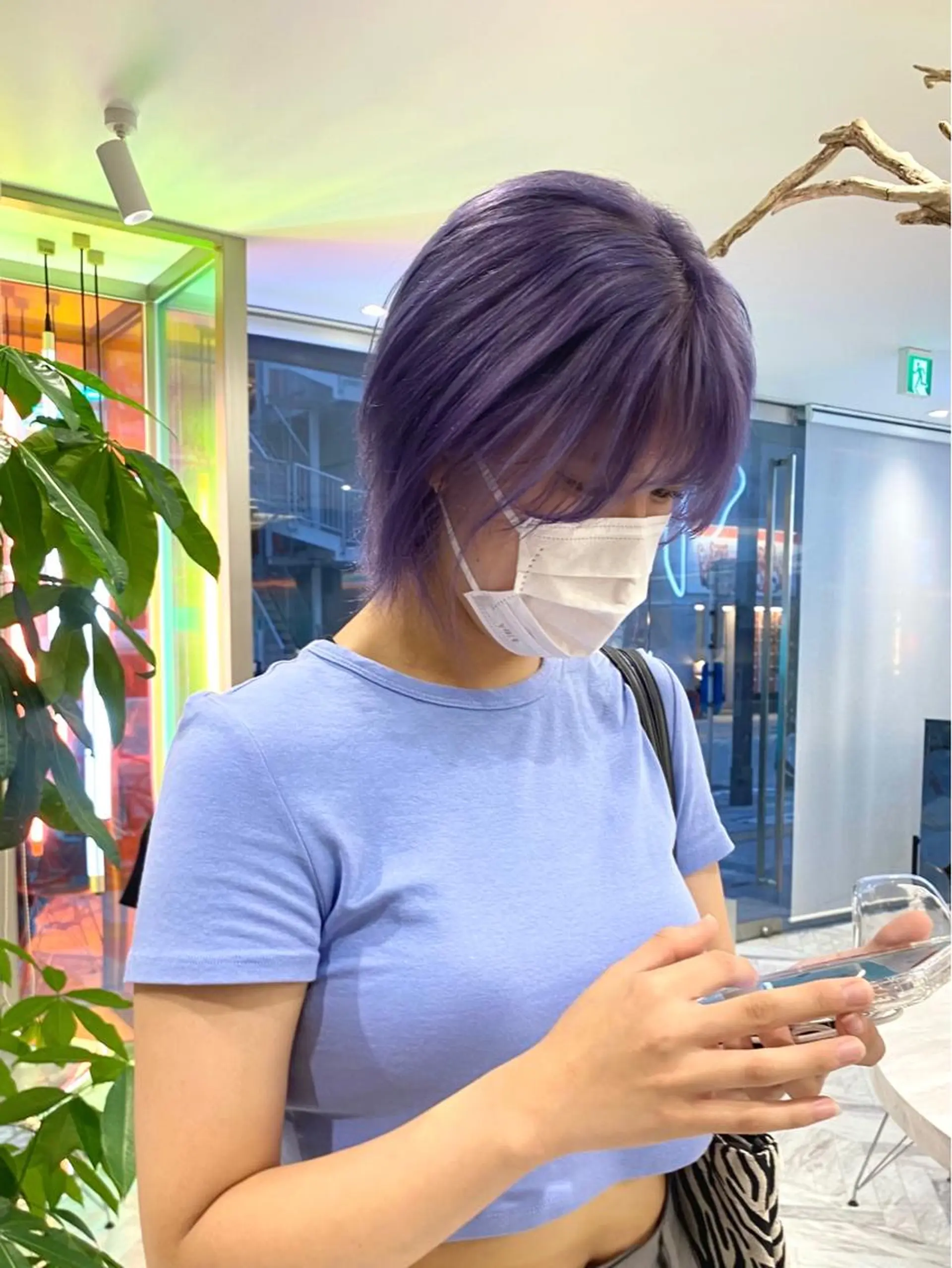 ショート カラー ラベンダーカラー otoha☆カラー/ レイヤー/八王子のヘアスタイル