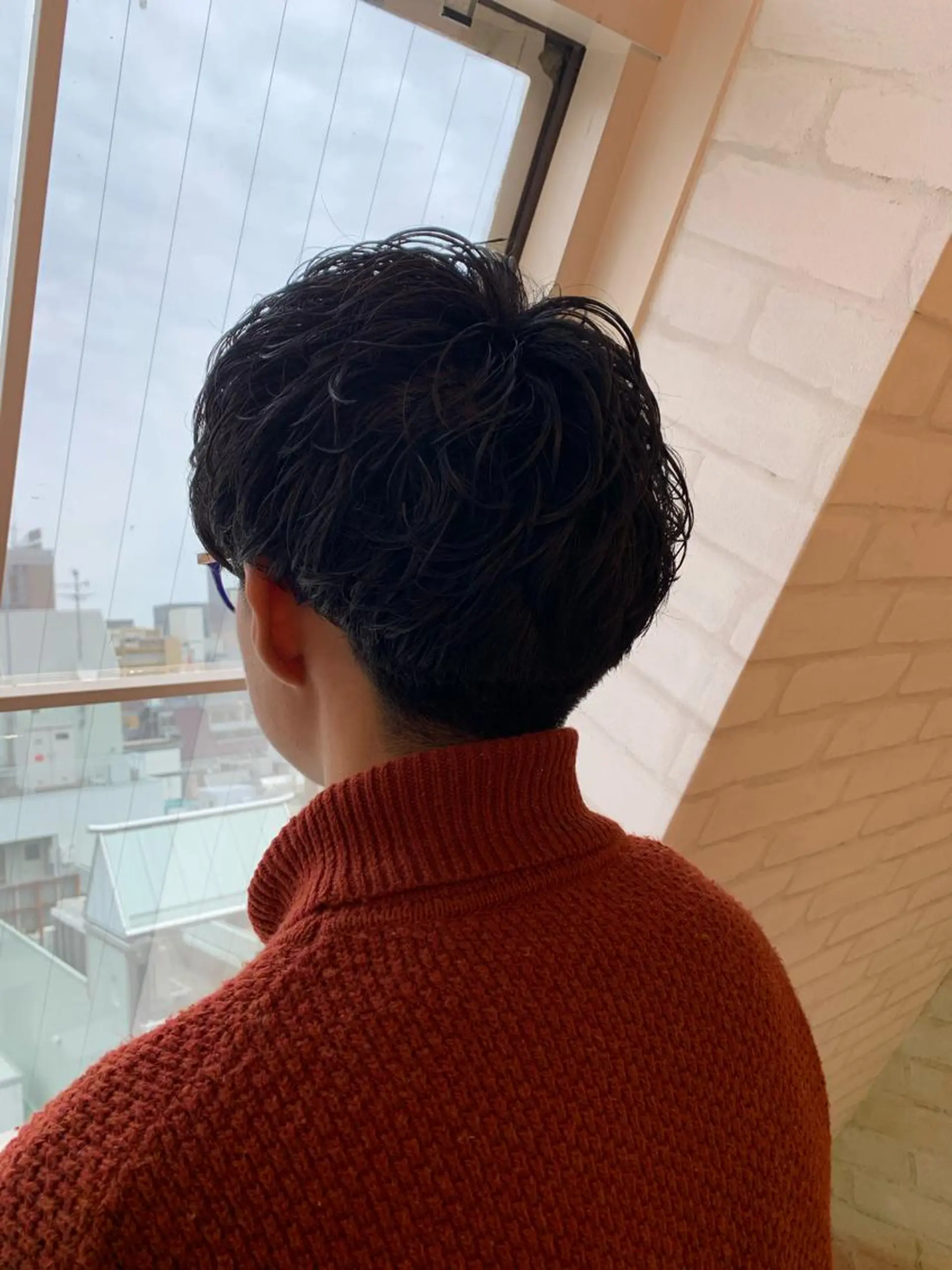ショート メンズ メンズパーマ 【S.BROOM】 店長　西川徹のヘアスタイル