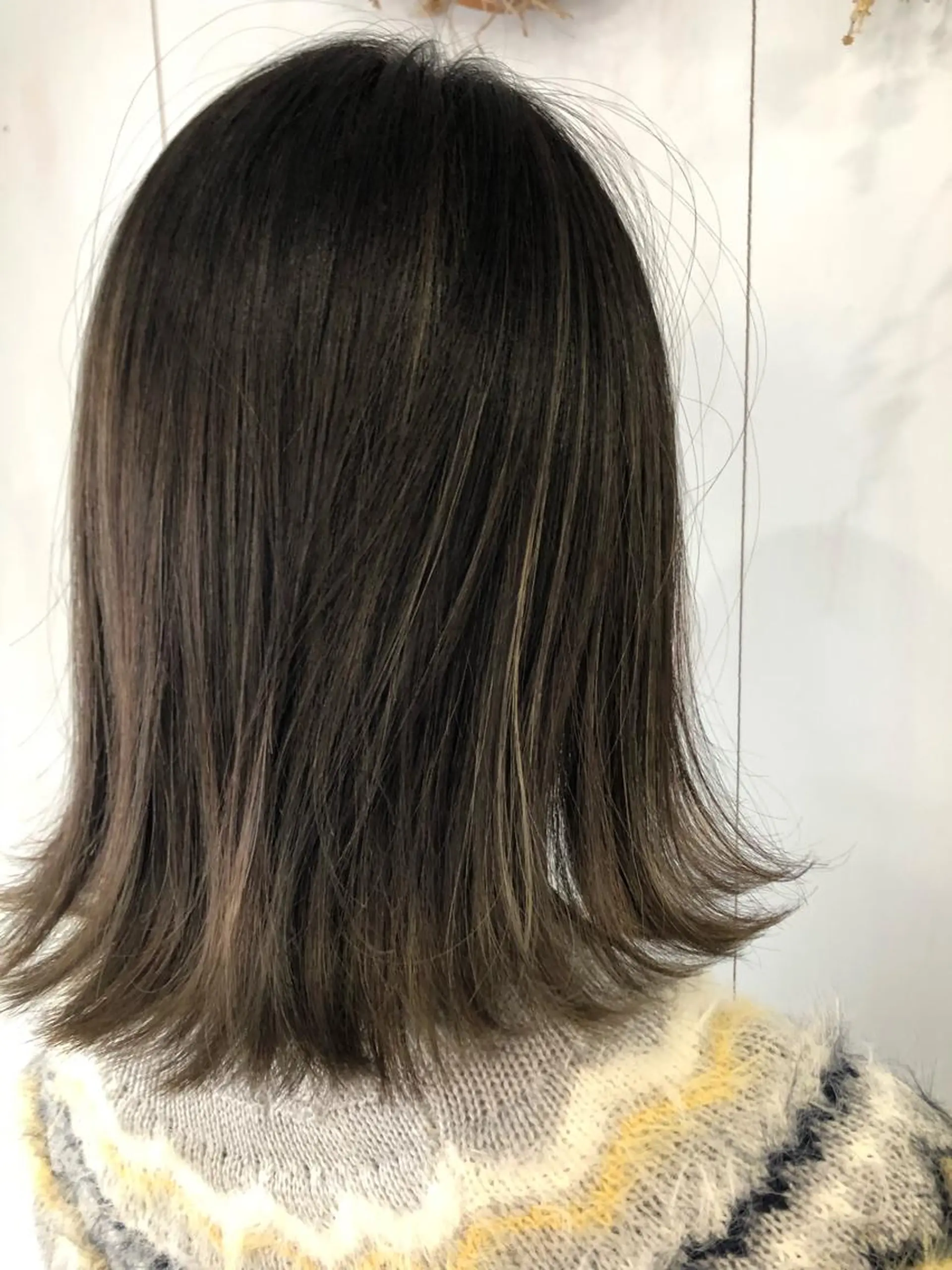 ミディアム カラー ハイライトカラー ハイライト 松浦 圭希のヘアスタイル