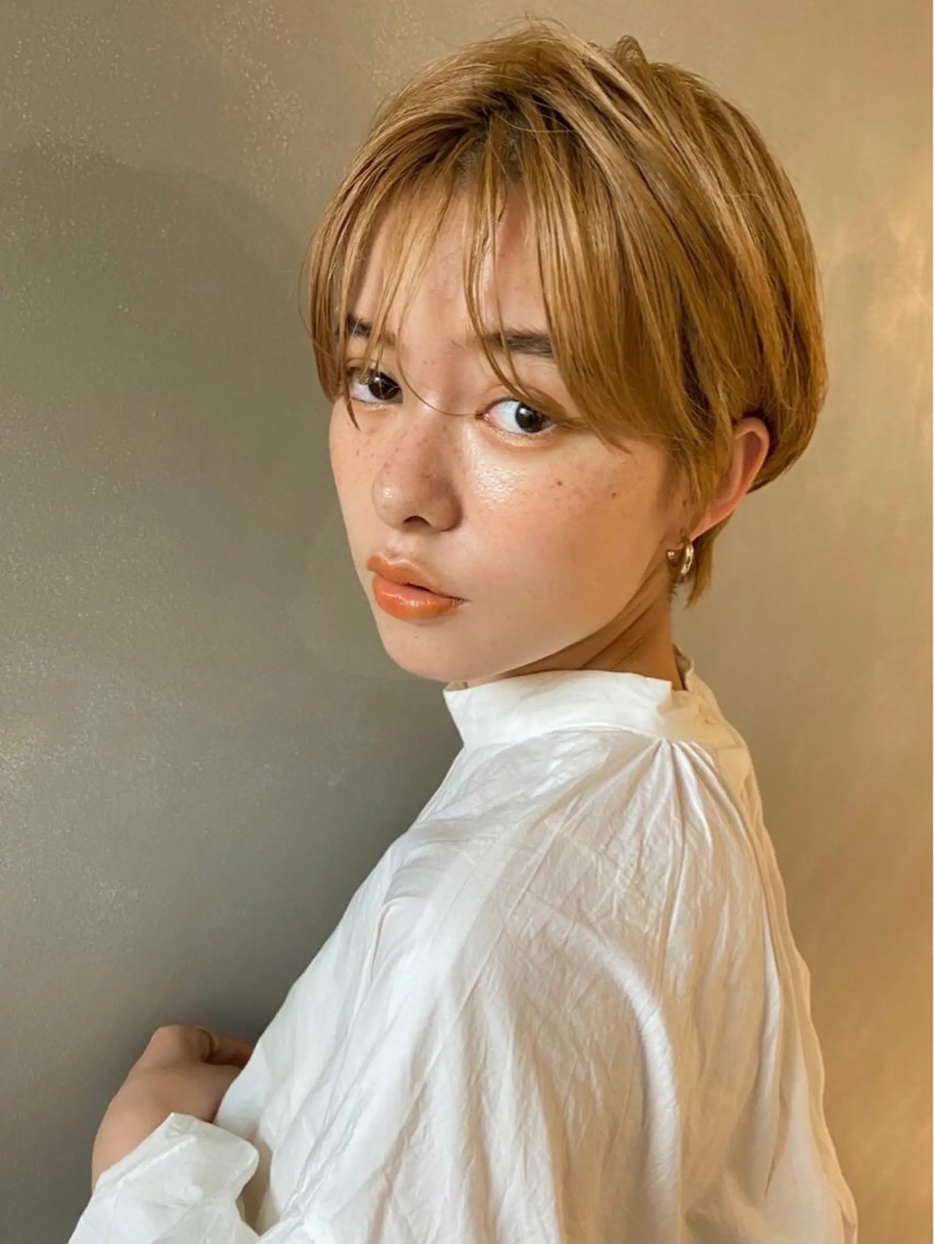 ショート ヘアカラー トリートメント 圧倒的な質感🧡 髪質改善/丸山晴菜のヘアスタイル