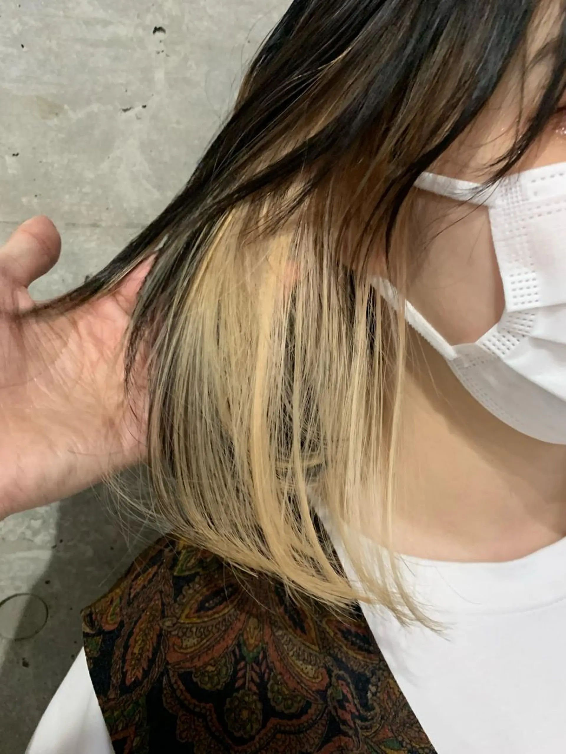 ミディアム カラー ボブパーマコテ巻き風 パーマNo1深江秀平のヘアスタイル