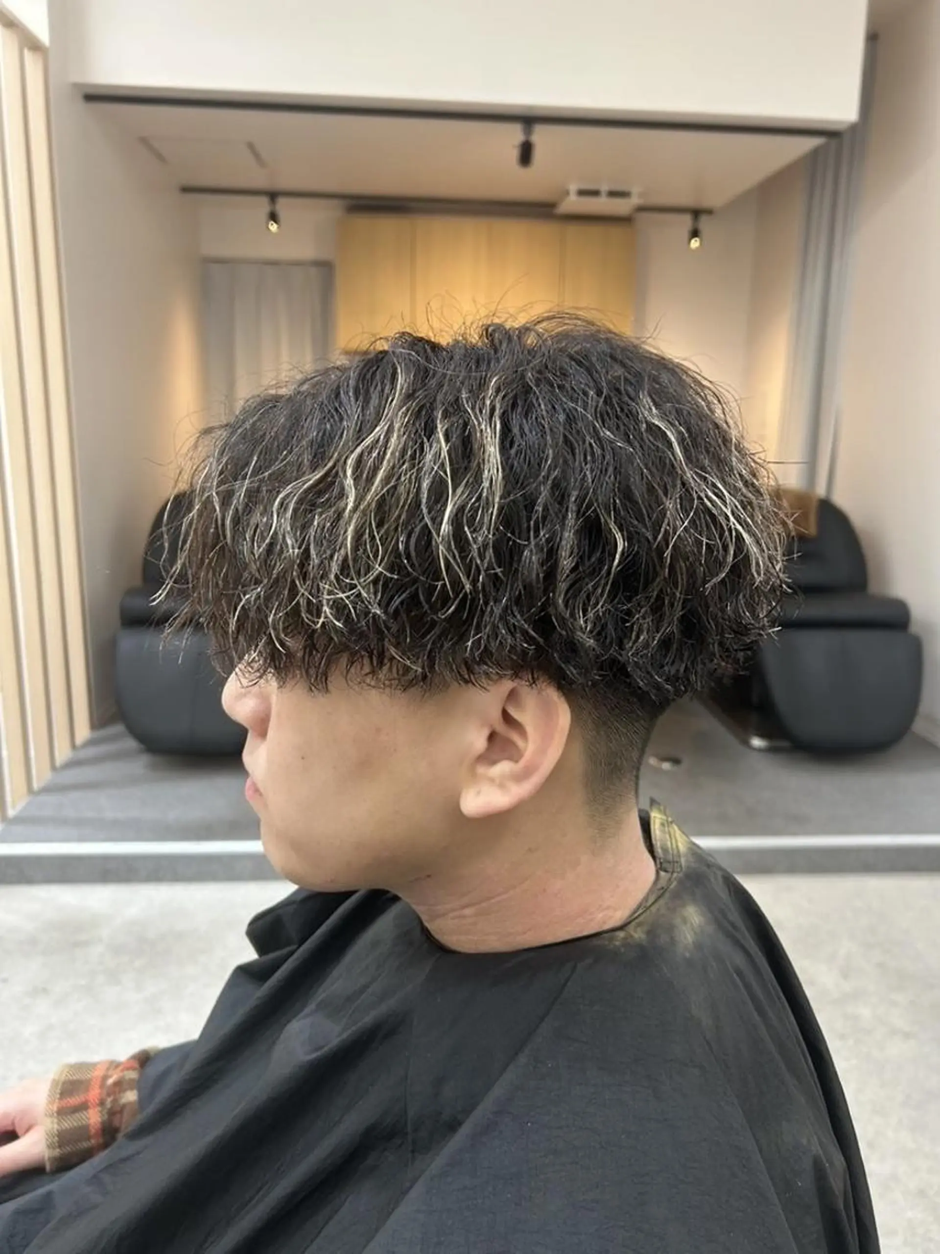 ミディアム メンズ カット パーマ ✨【公式】 juhl.横浜✨のヘアスタイル