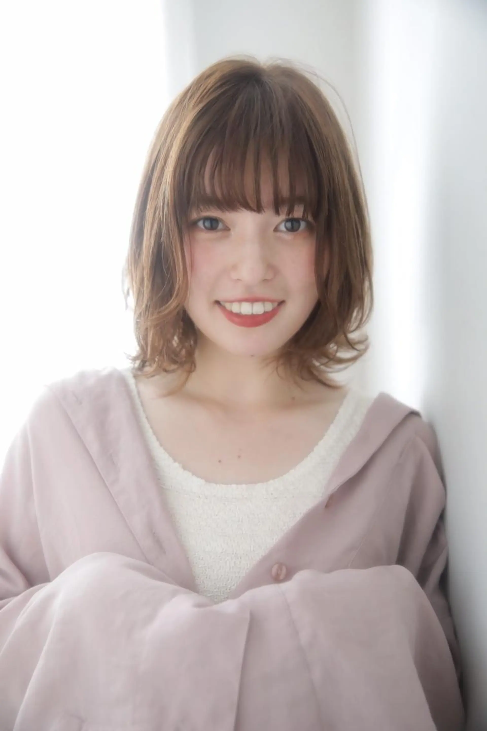 ミディアム カラー レイヤーカット✂️ 横浜No1♡下鳥翔子のヘアスタイル