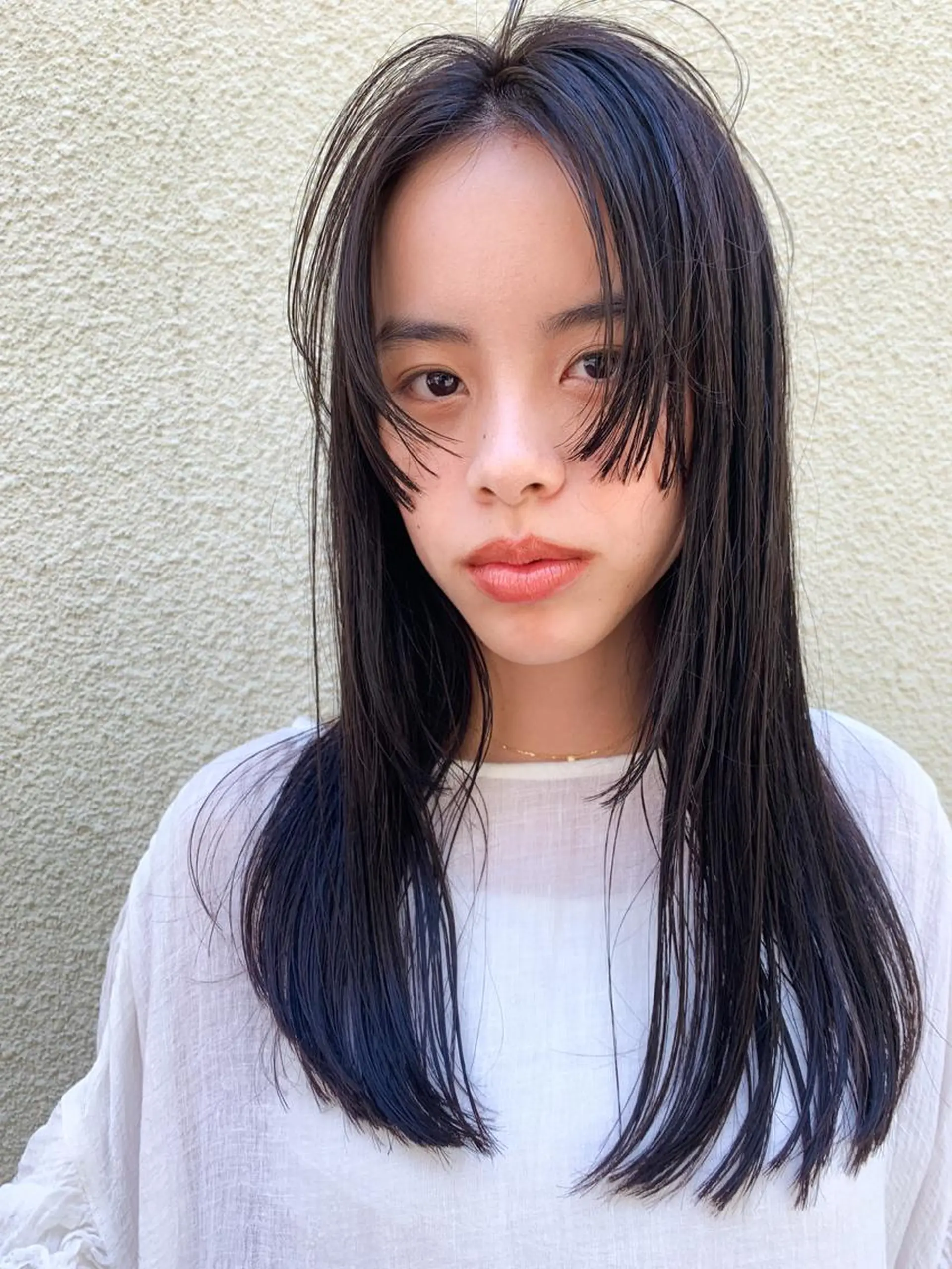 ロング 切りっぱなしボブ ボブ くせ毛 レイヤーカット ロング Spiel KOMOのヘアスタイル