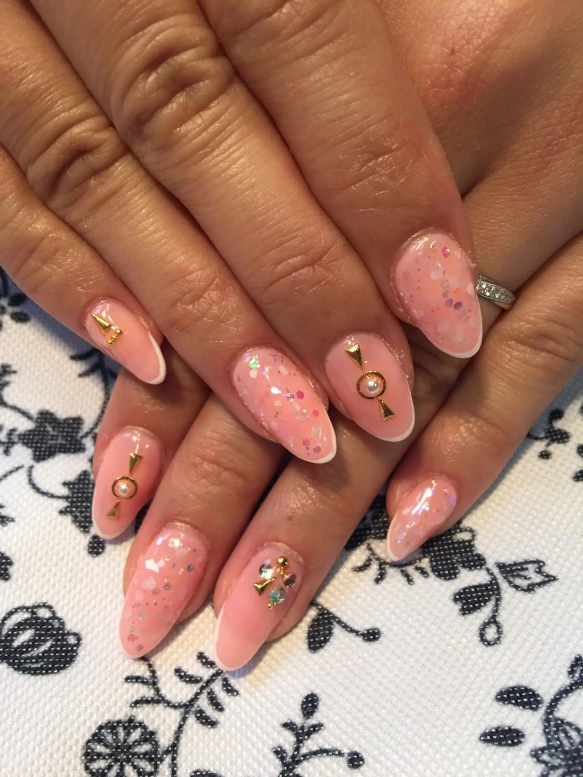 ネイル フレンチネイル W KUMIのネイルデザイン