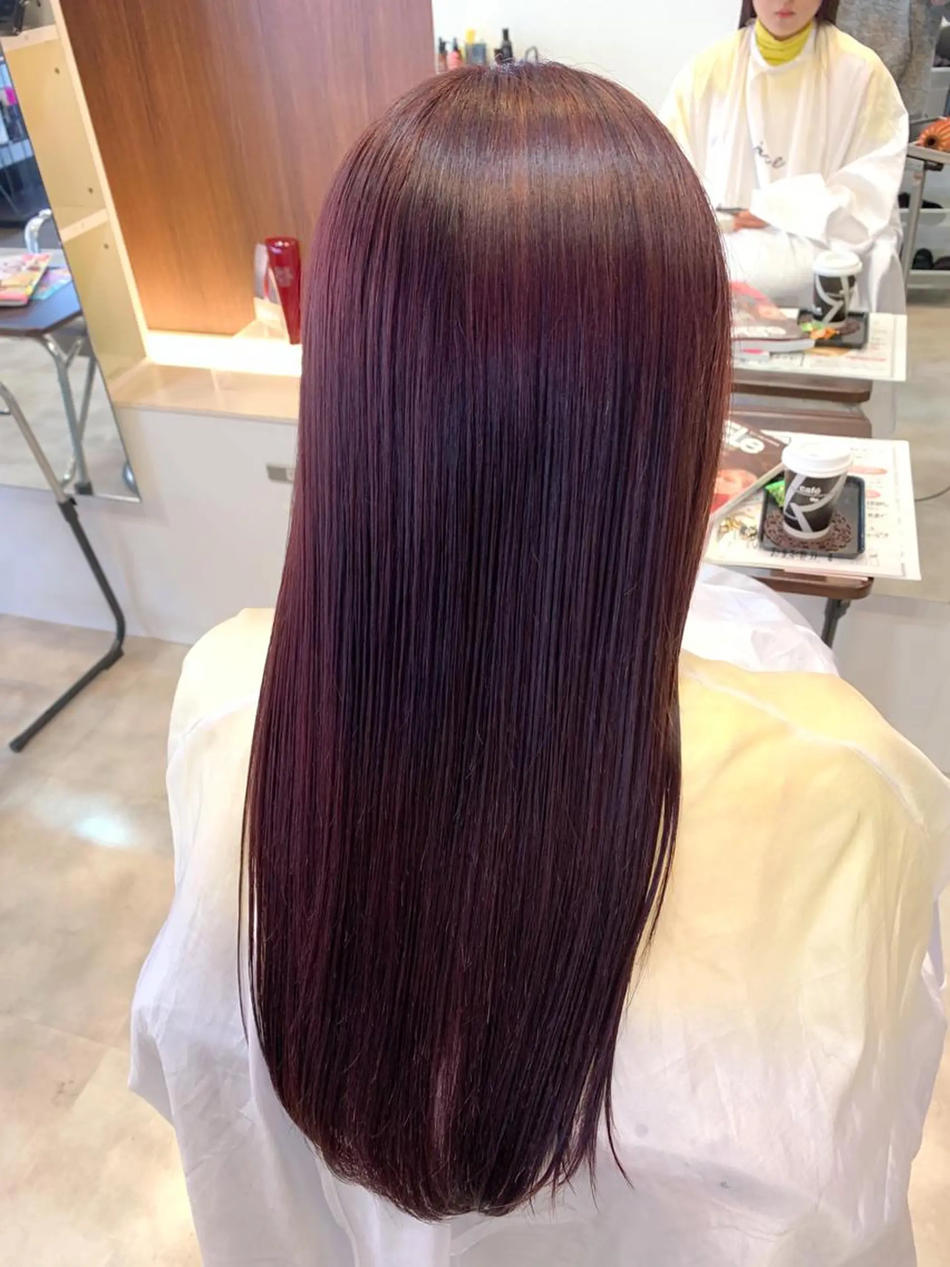 ロング パープルカラー メンズパーマ/難波/ 心斎橋　室園亮佑のヘアスタイル