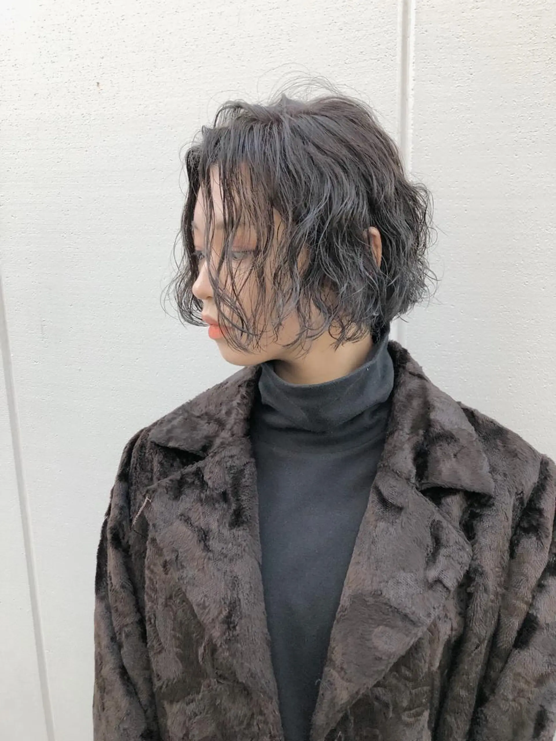 ショート カラー パーマ ノグチ ユウキ/ボブのヘアスタイル