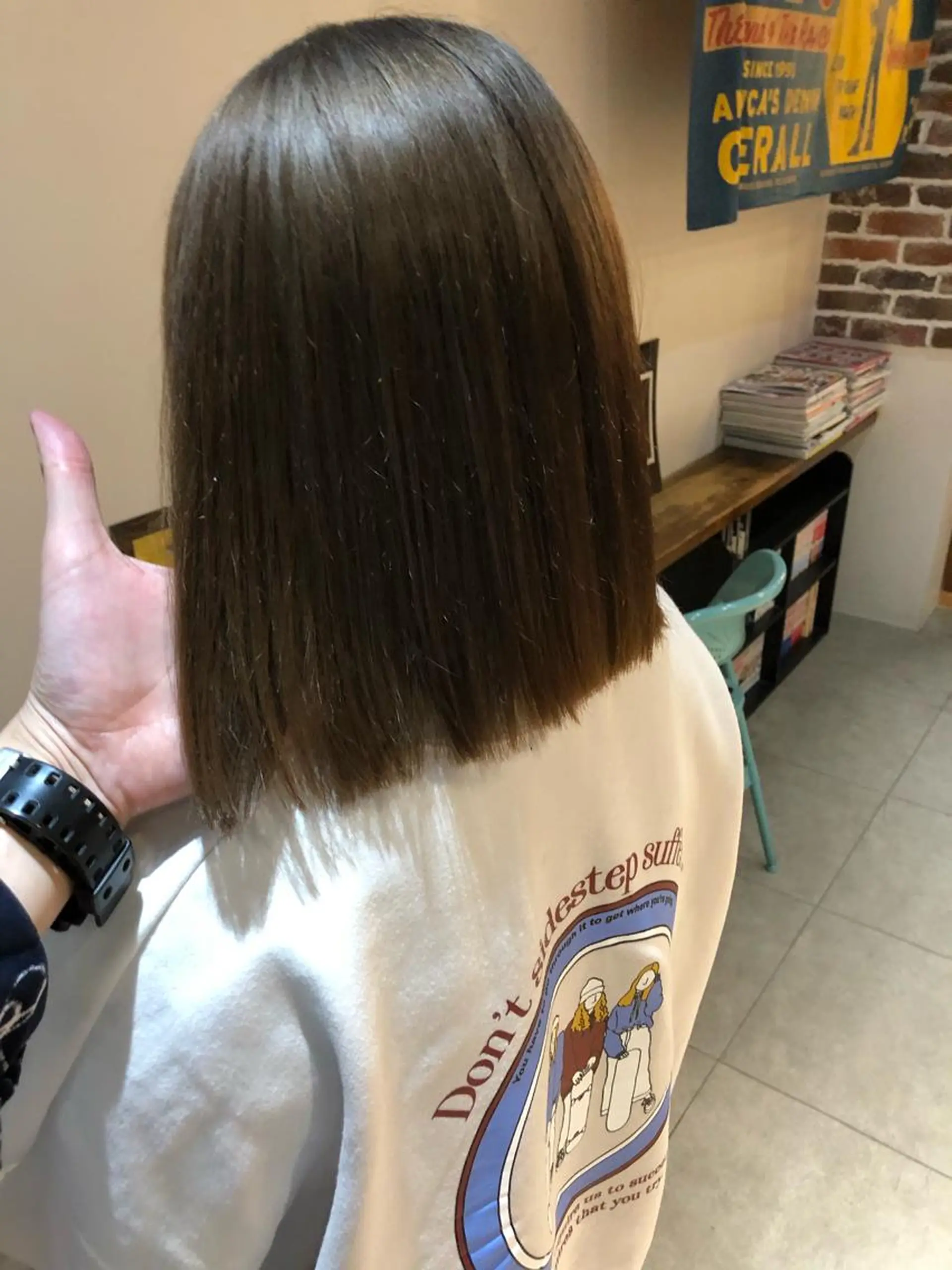 ミディアム カット ヘアカラー トリートメント ヘアセット 🌟小顔カット🌟 レイヤーカットボブのヘアスタイル