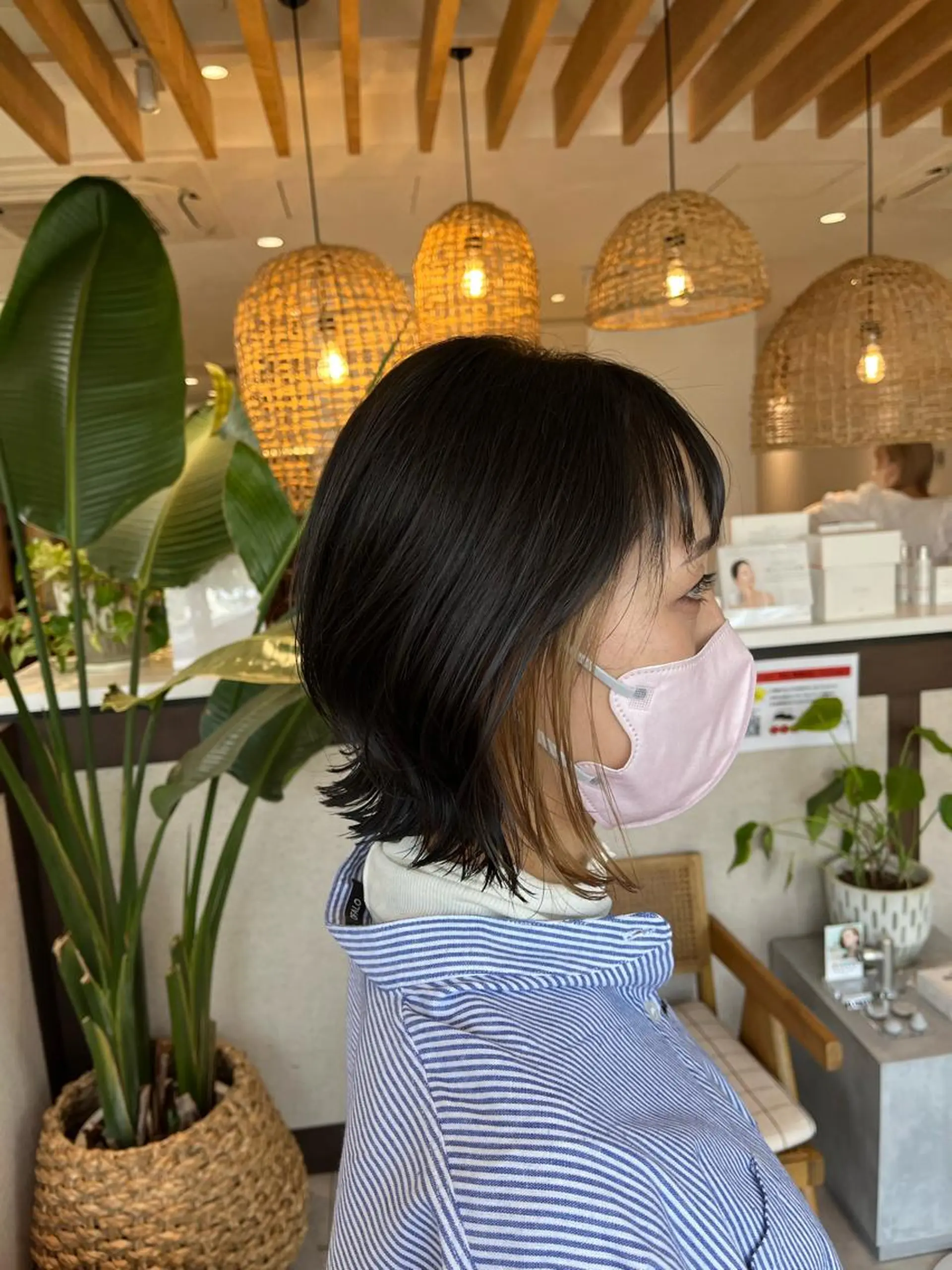 ショート 切りっぱなしボブ ボブ ヘアカラー 和田 琉々香のヘアスタイル