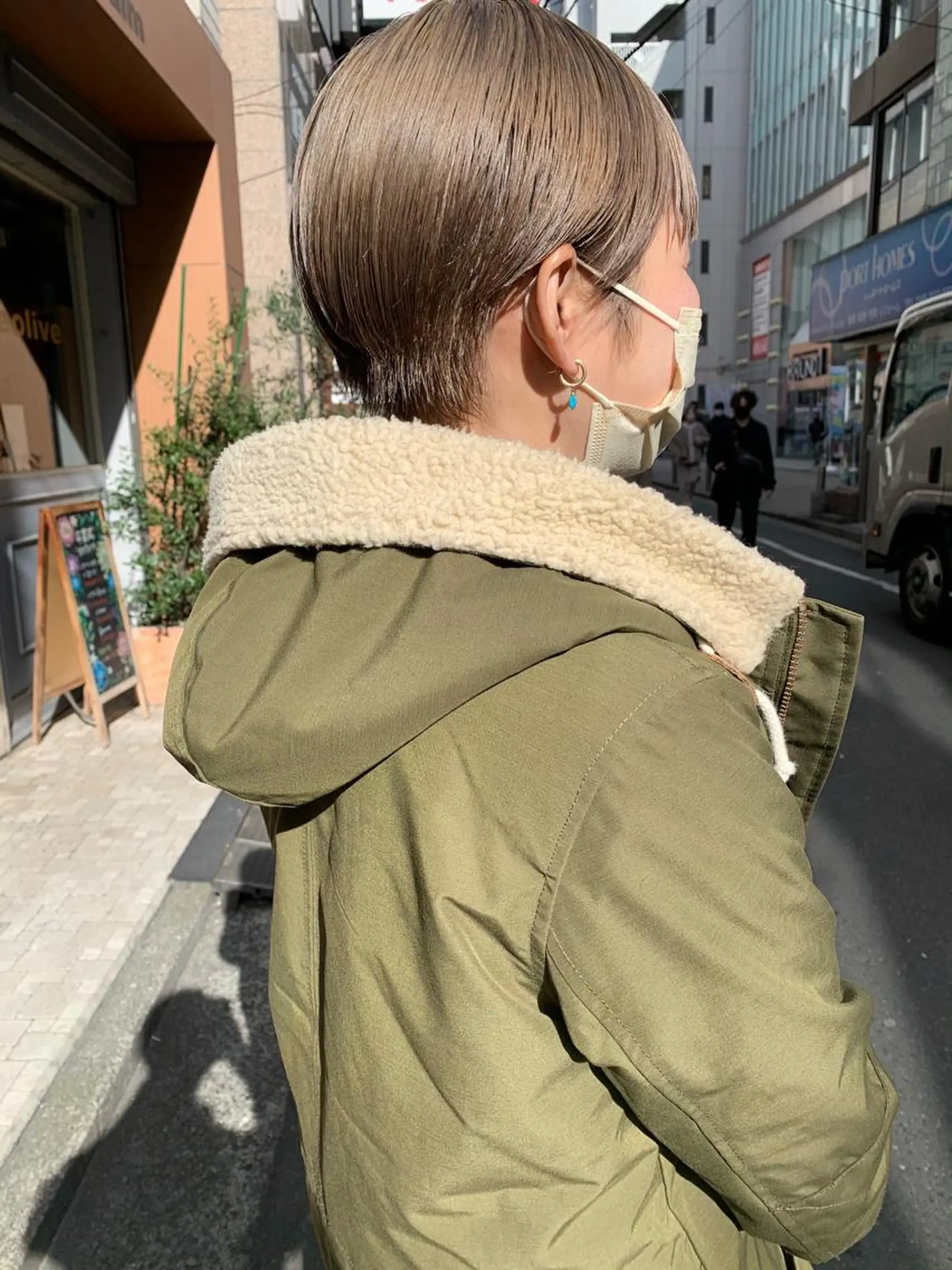 ショート カラー ヘアアレンジ ブロンド ショートヘア 🌿ショート🌿 パーマ🌿淳平のヘアスタイル