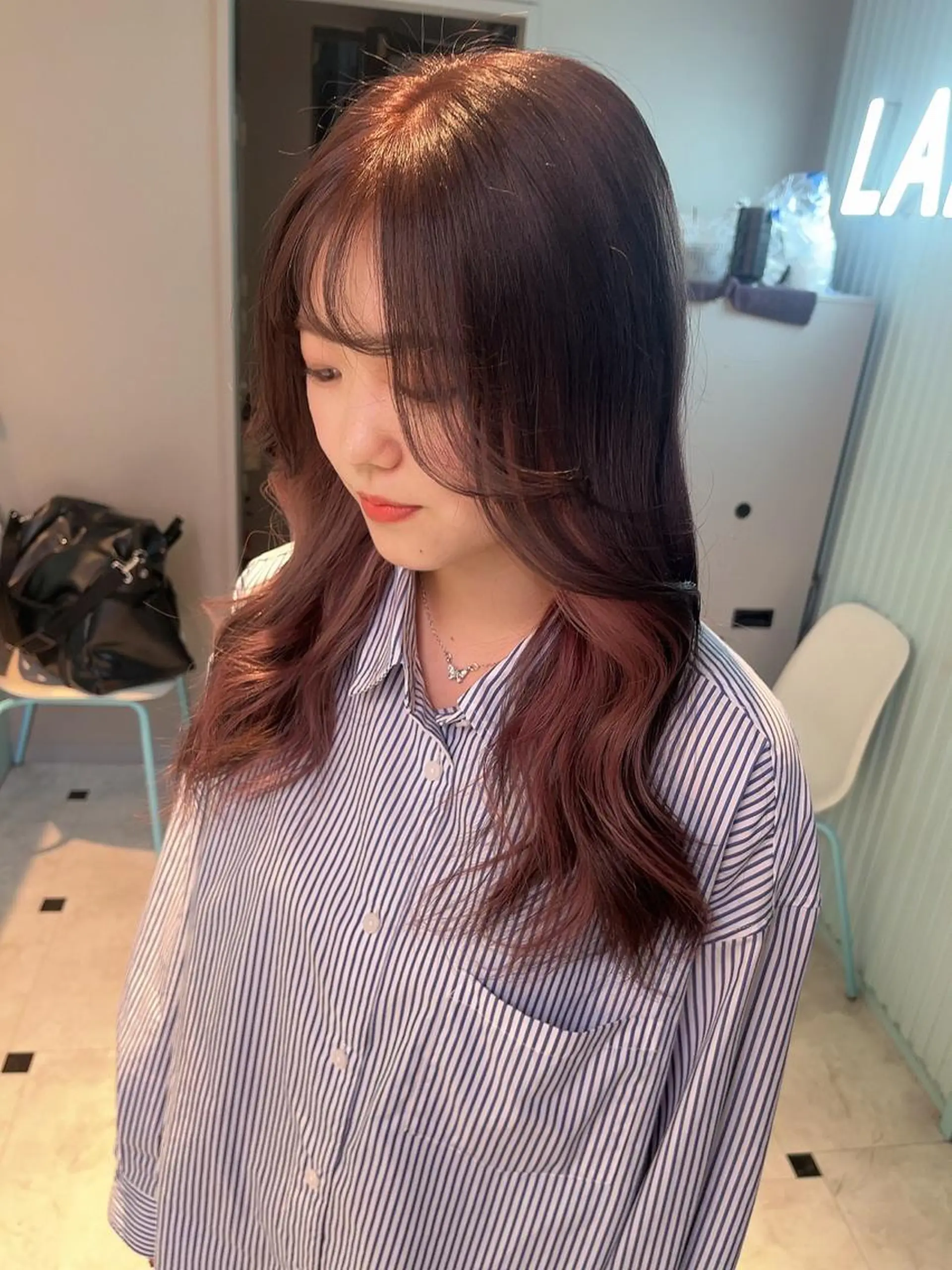 セミロング カラー ヘアアレンジ 愛されカラー🩷 はるなのヘアスタイル