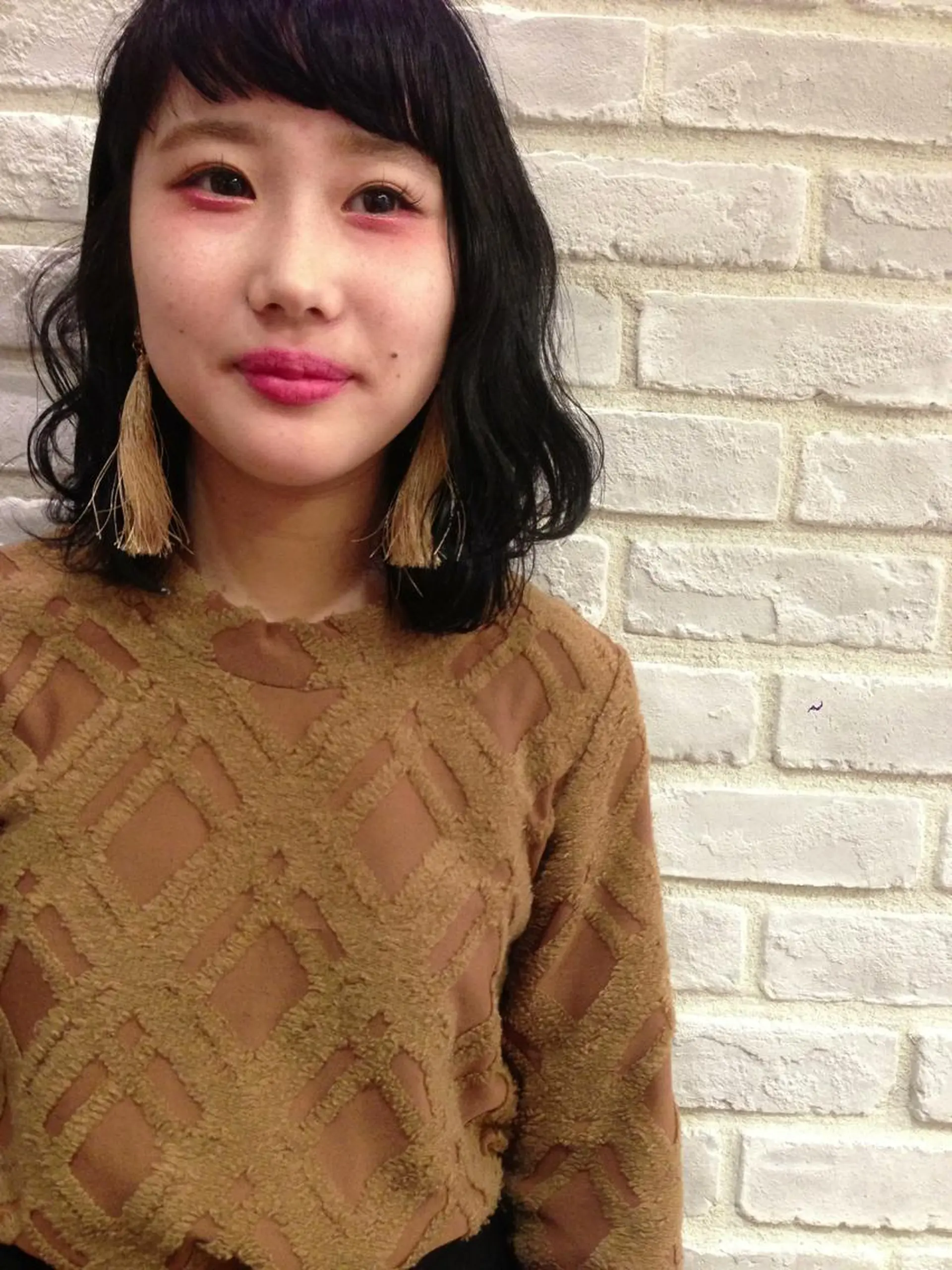 ミディアム カラー パーマ 黒髪 ナチュラルブラック rico_by ヘアとアイブロウの眉毛・アイブロウイメージ