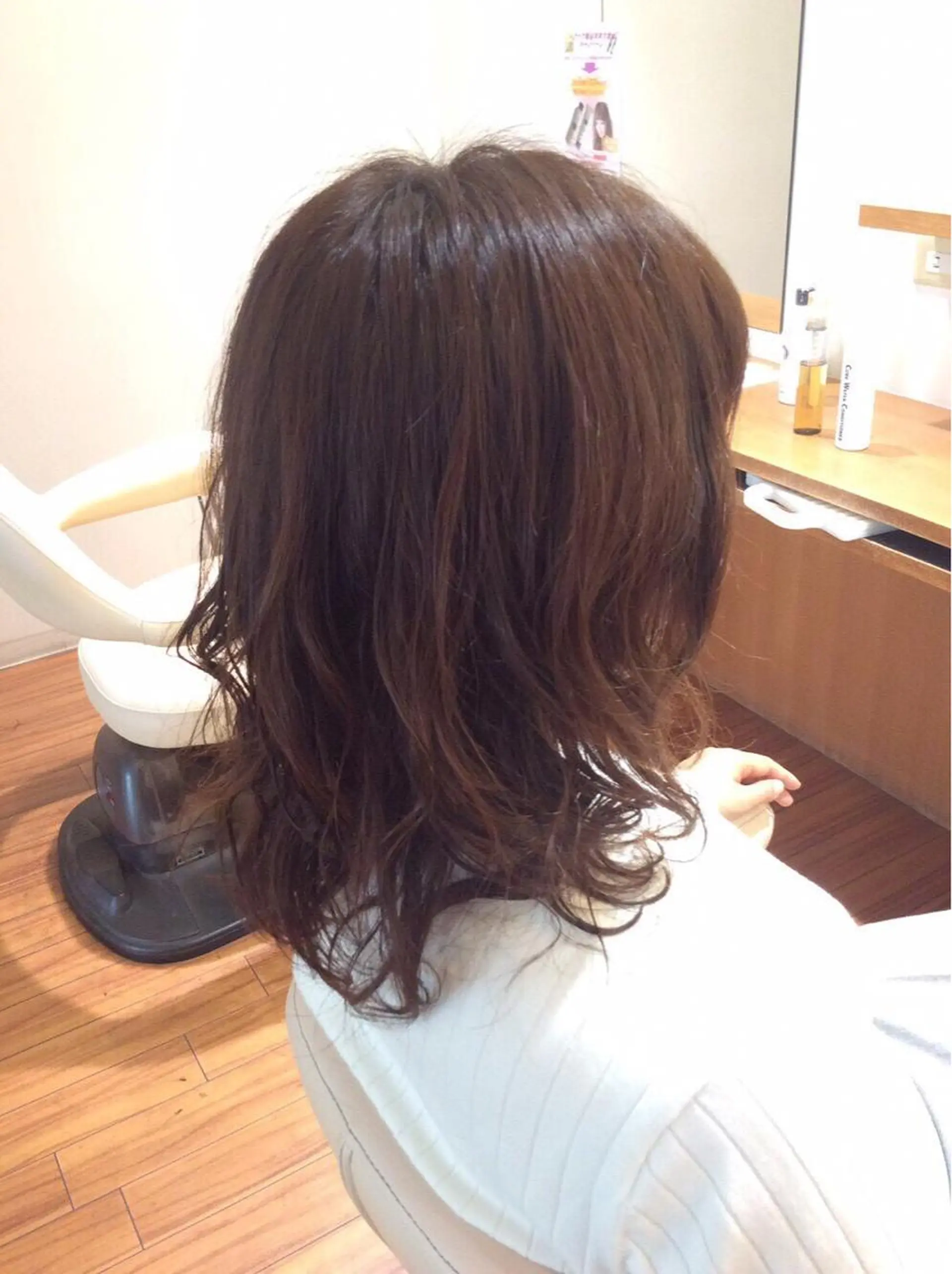 ロング パーマ 大場 優のヘアスタイル