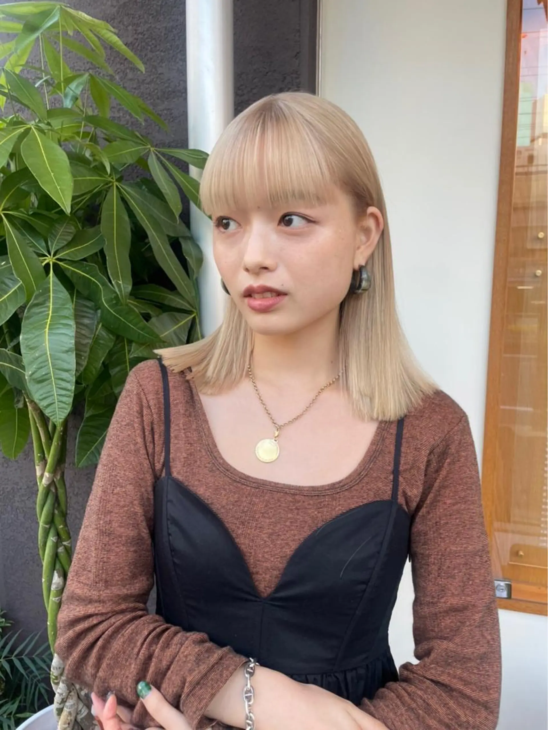 セミロング カラー 名古屋ハイトーン/ 🐶ブリーチ専門店のヘアスタイル