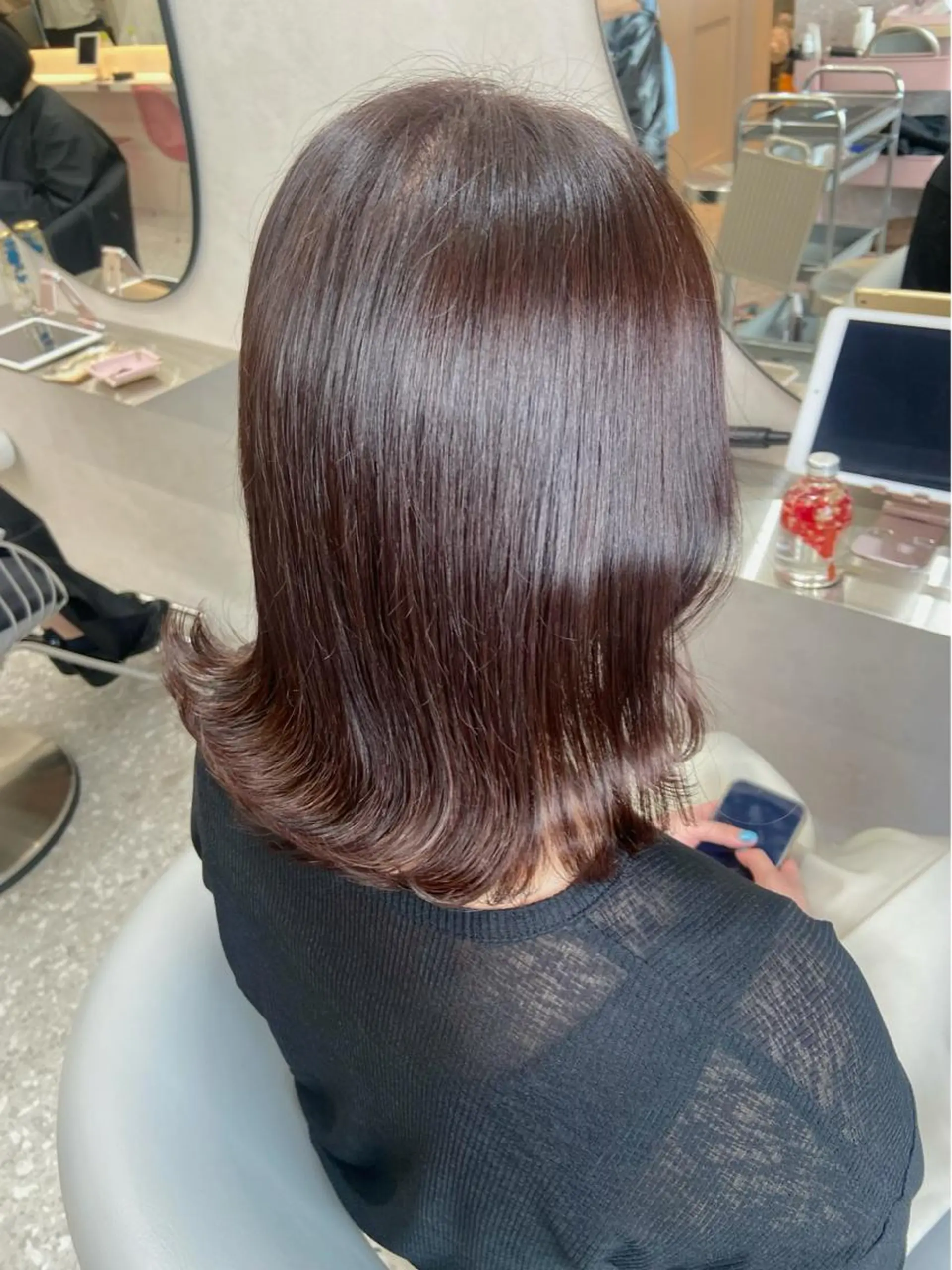 ミディアム カラー シールエクステ ブリーチ ブラウンカラー ケアカラー ダブルカラー カット ヘアカラー トリートメント 新宿/韓国ヘア 中明度カラー/かやのヘアスタイル