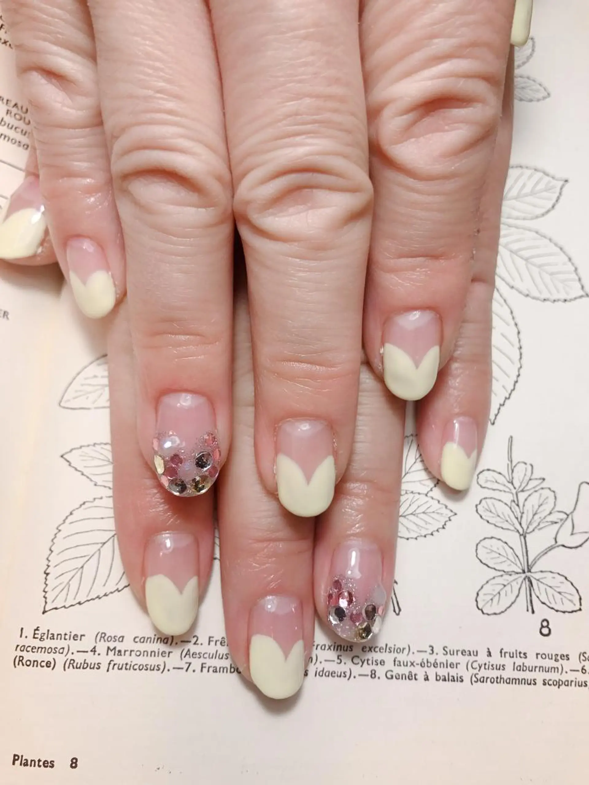 ネイル フレンチネイル ハート owlnail /持込みデザイン専門のネイルデザイン