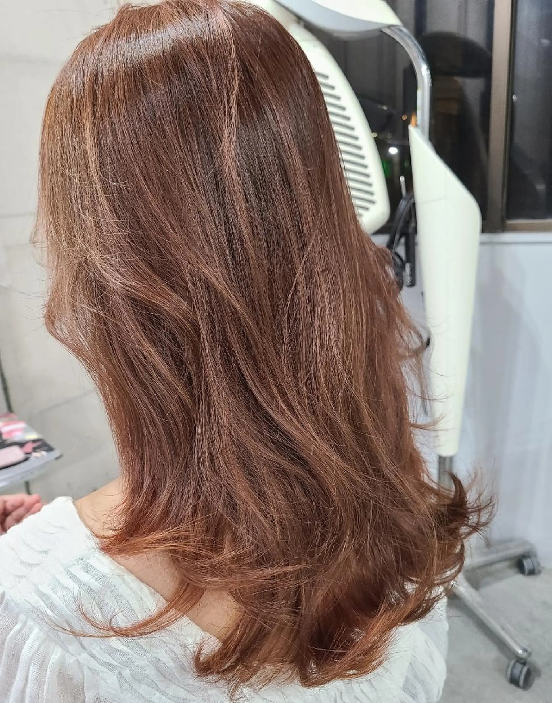 ロング カラー ヘアアレンジ ベージュカラー オレンジ オレンジベージュ カット ヘアカラー トリートメント terra✂️川嶋 大輔のヘアスタイル