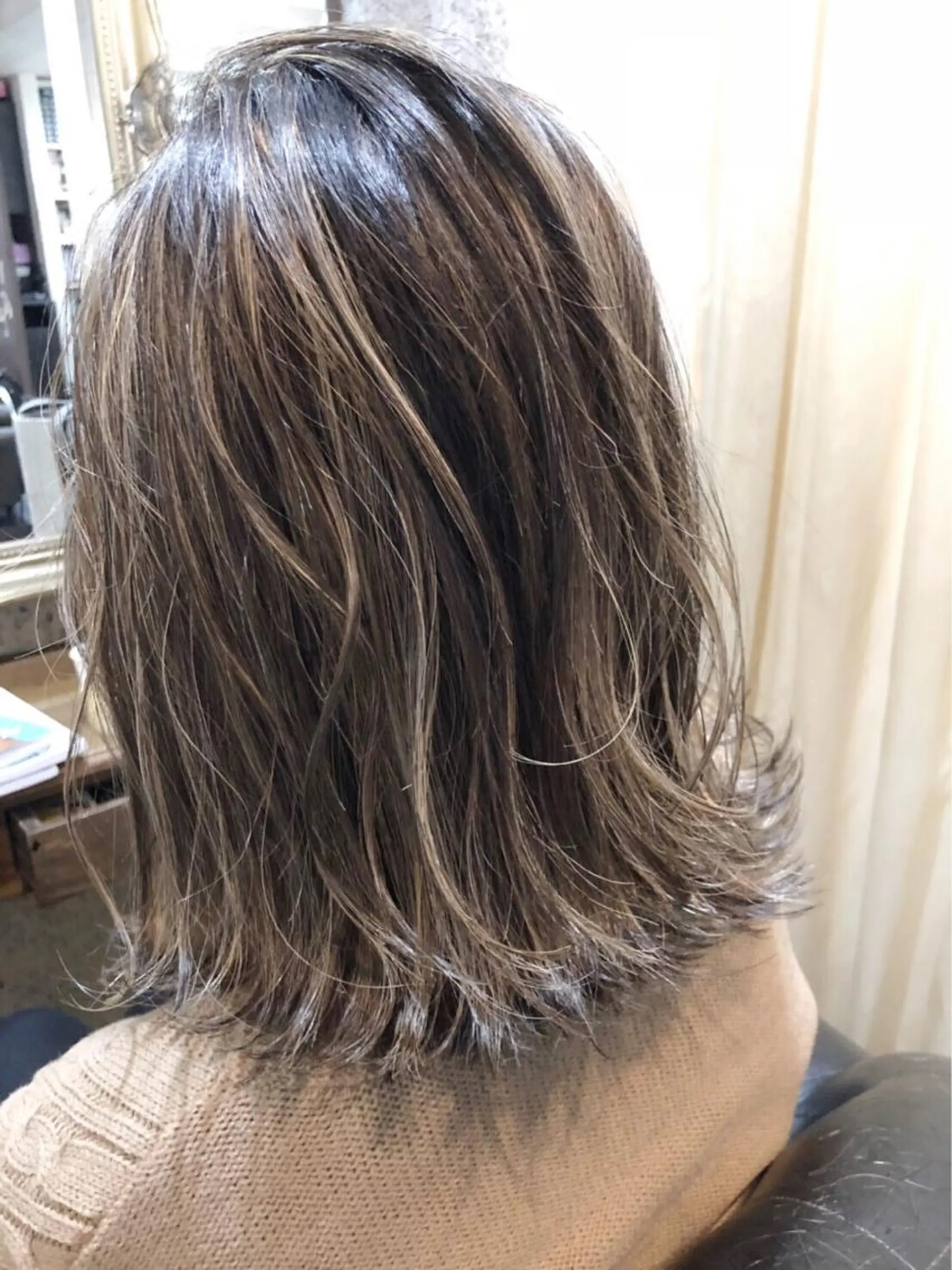 ミディアム カラー 透明感カラー Tsuyoki .のヘアスタイル
