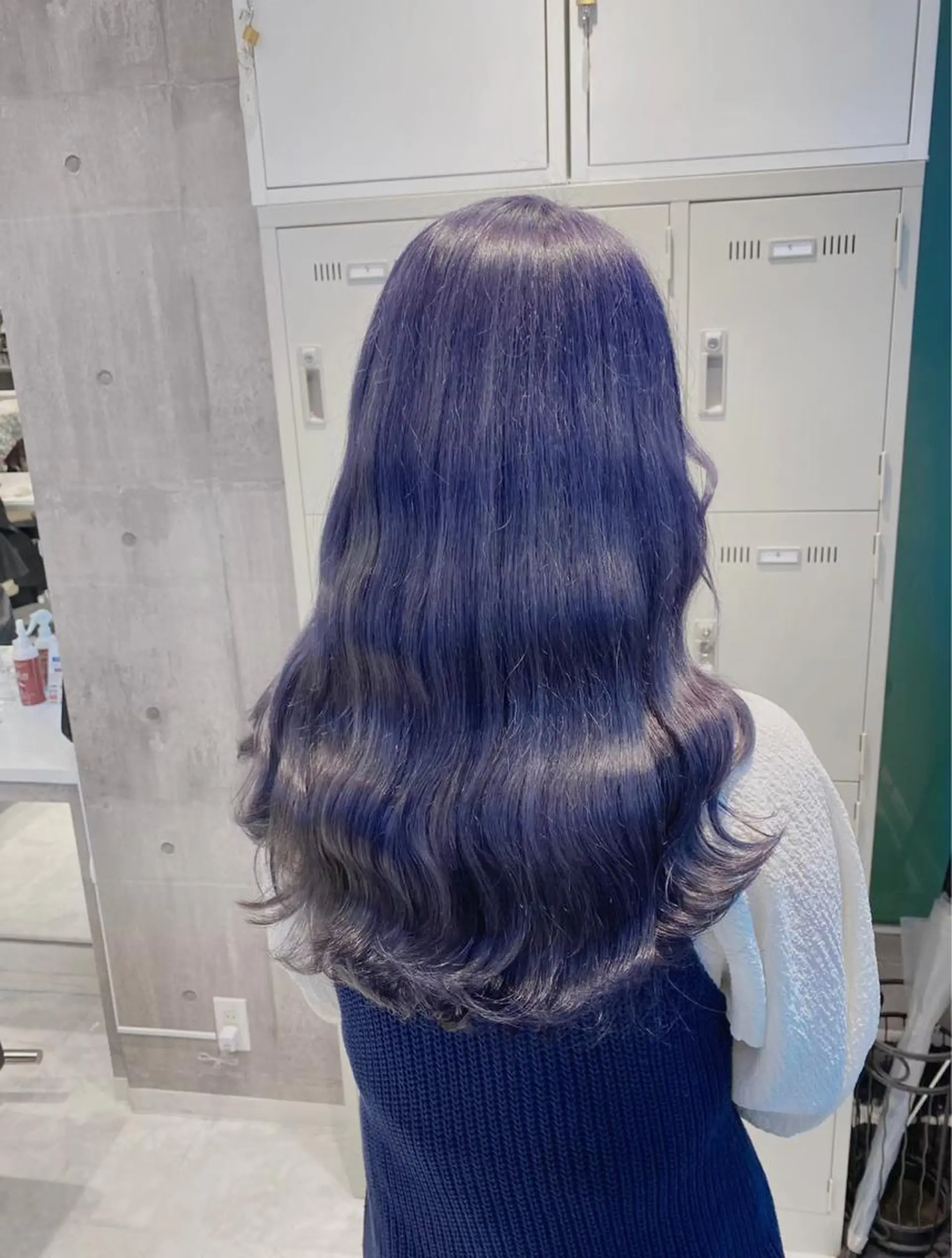 ロング カラー ヘアアレンジ ブルーカラー ヘアカラー トリートメント 似合わせヘア💎 Ÿutóのヘアスタイル
