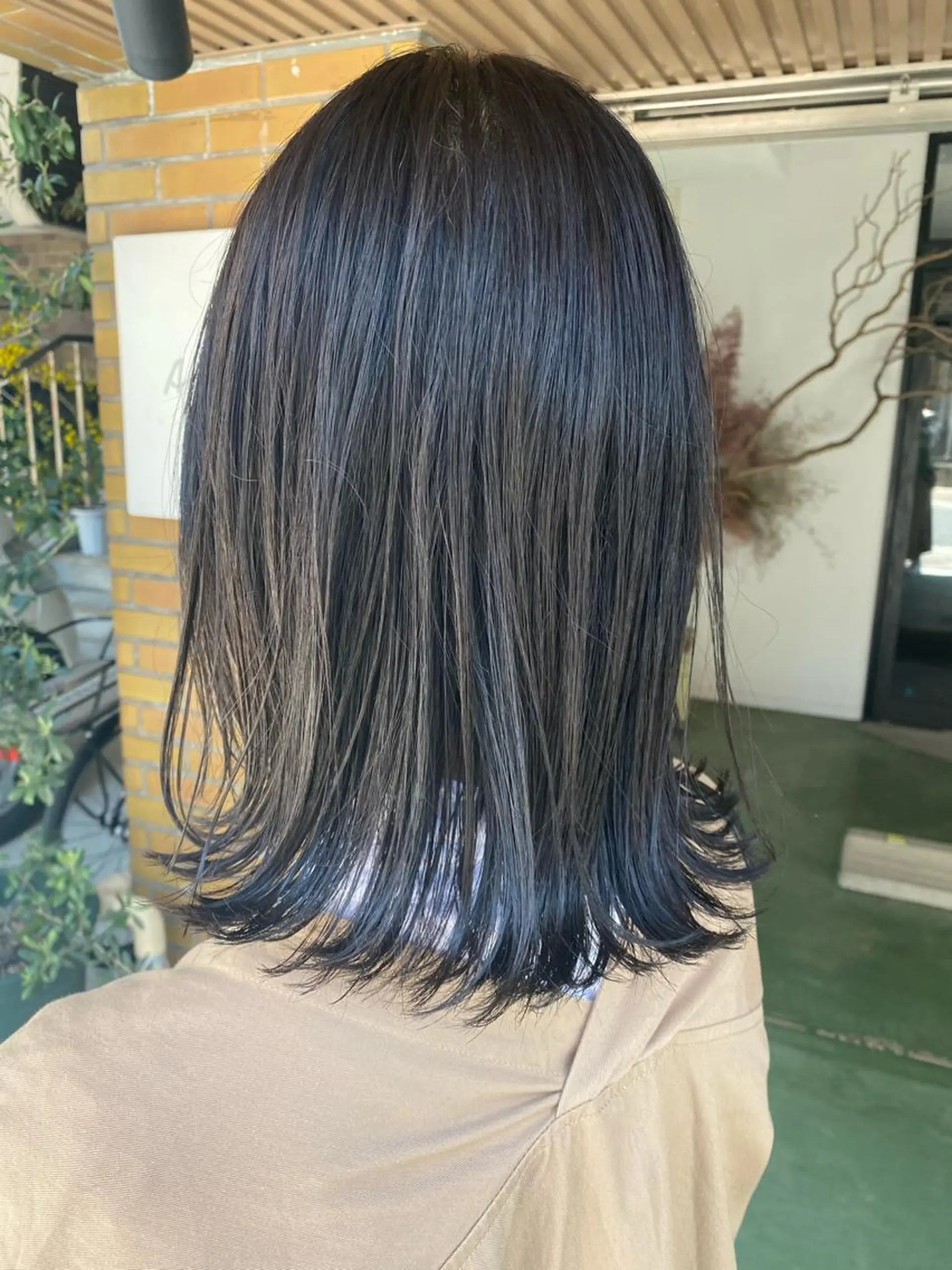 セミロング カラー 外ハネヘア カット ヘッドスパ CARICIA🌱 masaeのヘアスタイル