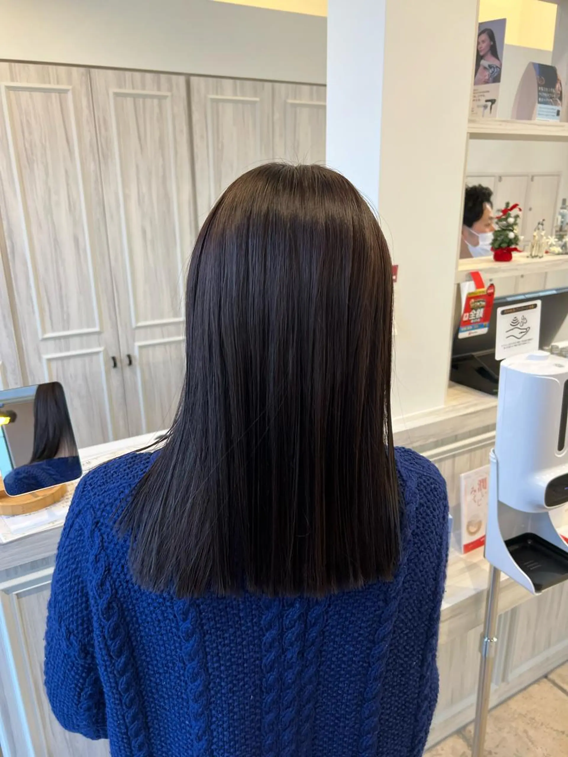 セミロング カット 門脇 真生人のヘアスタイル