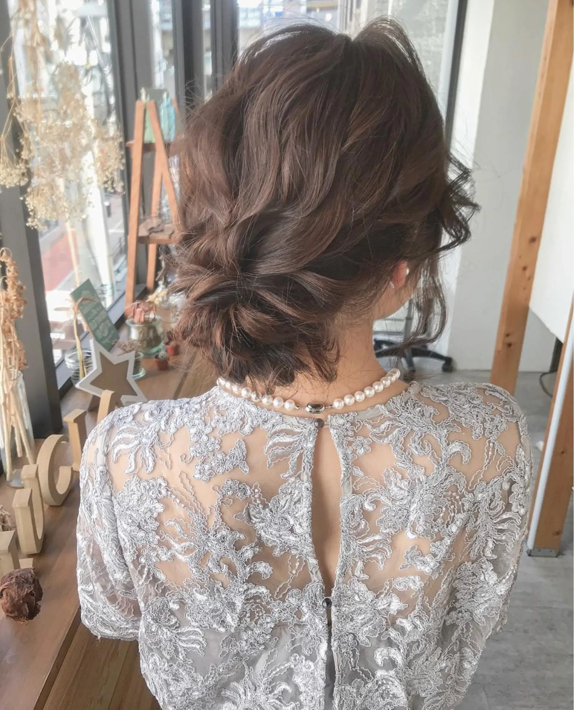 ロング カラー ヘアアレンジ ハイライト、レイヤー カット/西梅田/中西のヘアスタイル