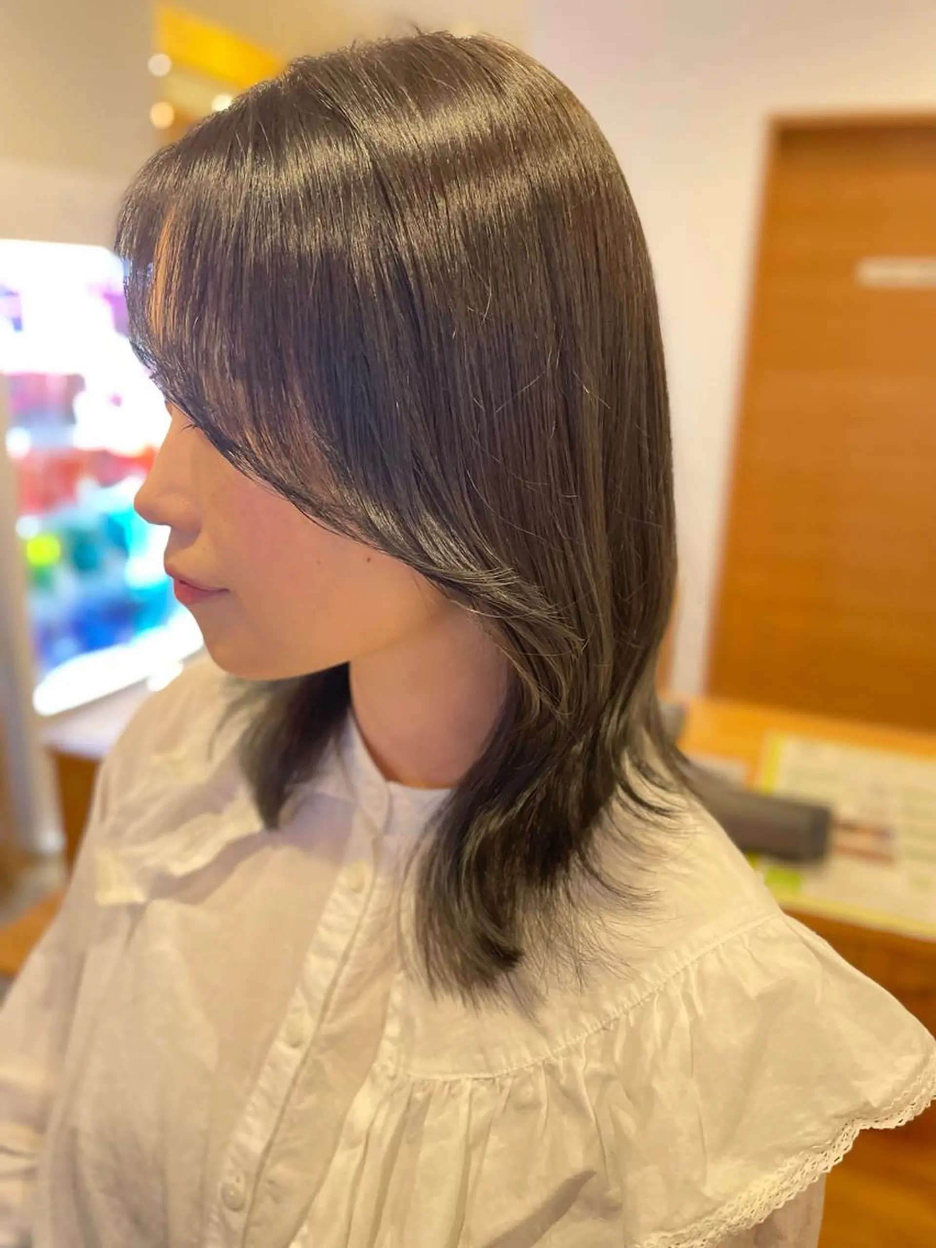 ミディアム カラー ワンホンヘア カット ヘアカラー トリートメント 古山 勇太のヘアスタイル