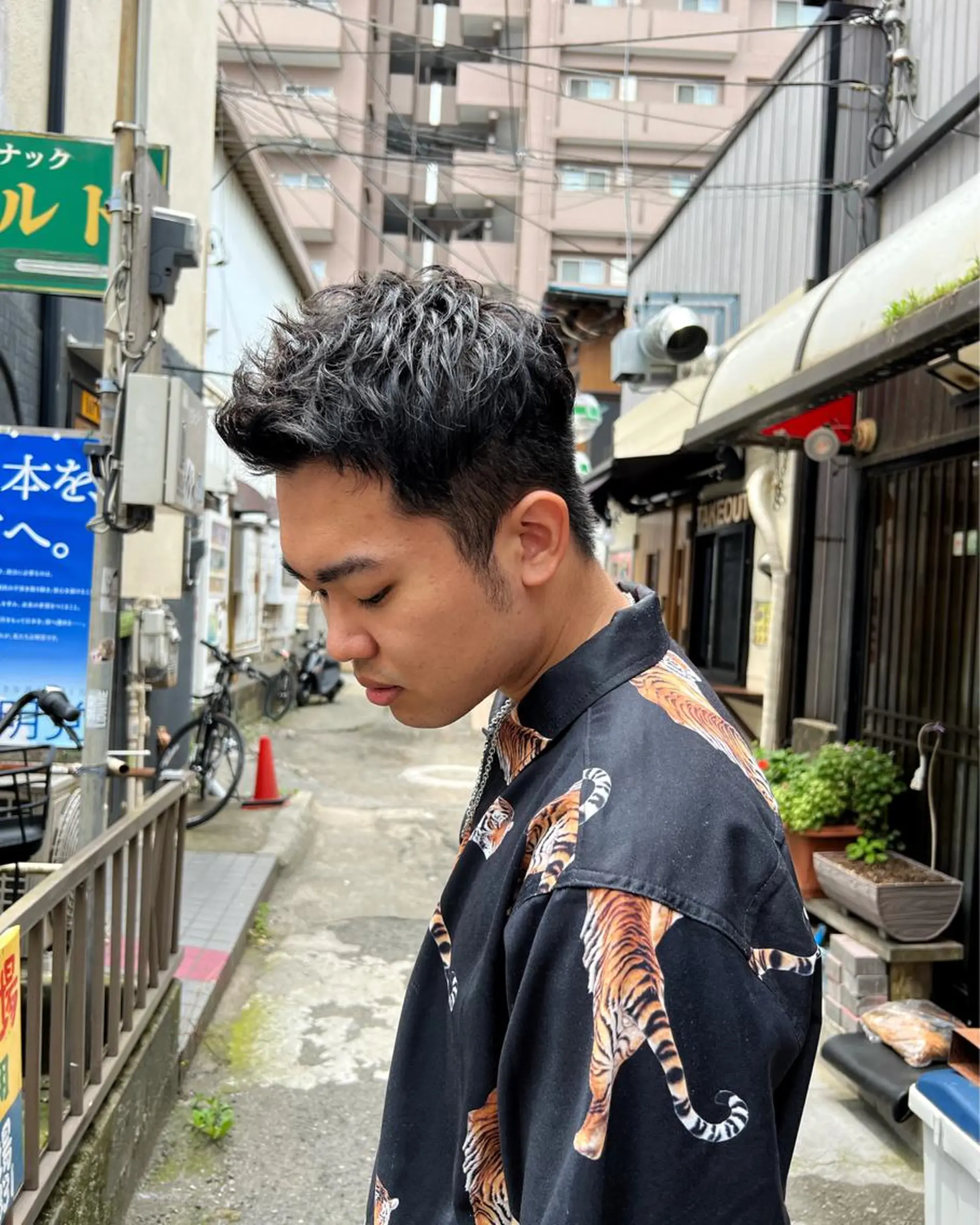 ショート メンズ 茅ヶ崎パーマ特化/ スパイラル/ハルキのヘアスタイル