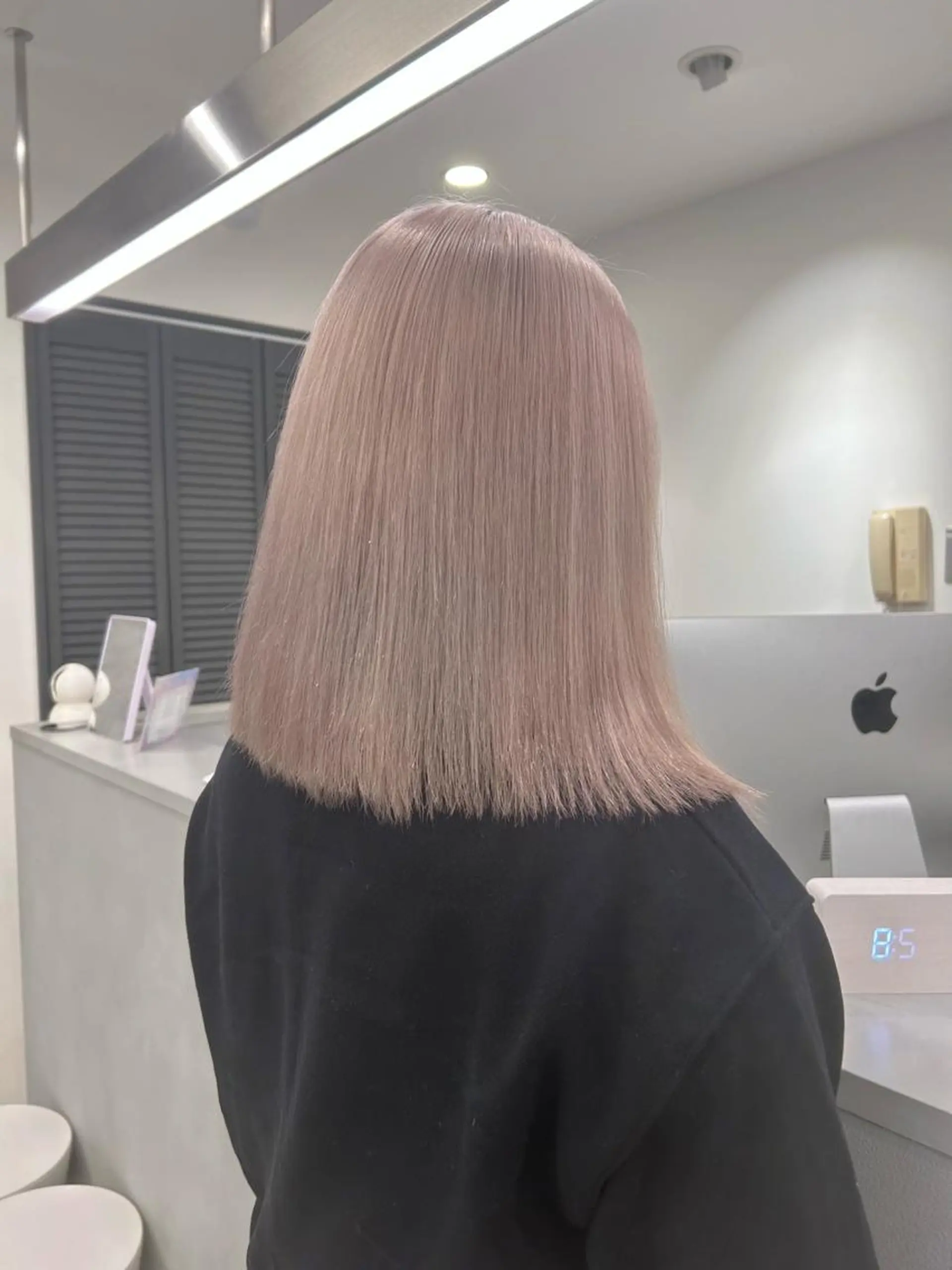 ショート カラー 韓国風ヘア ヘアカラー ハイトーン特化サロン 🍑momo🍑のヘアスタイル