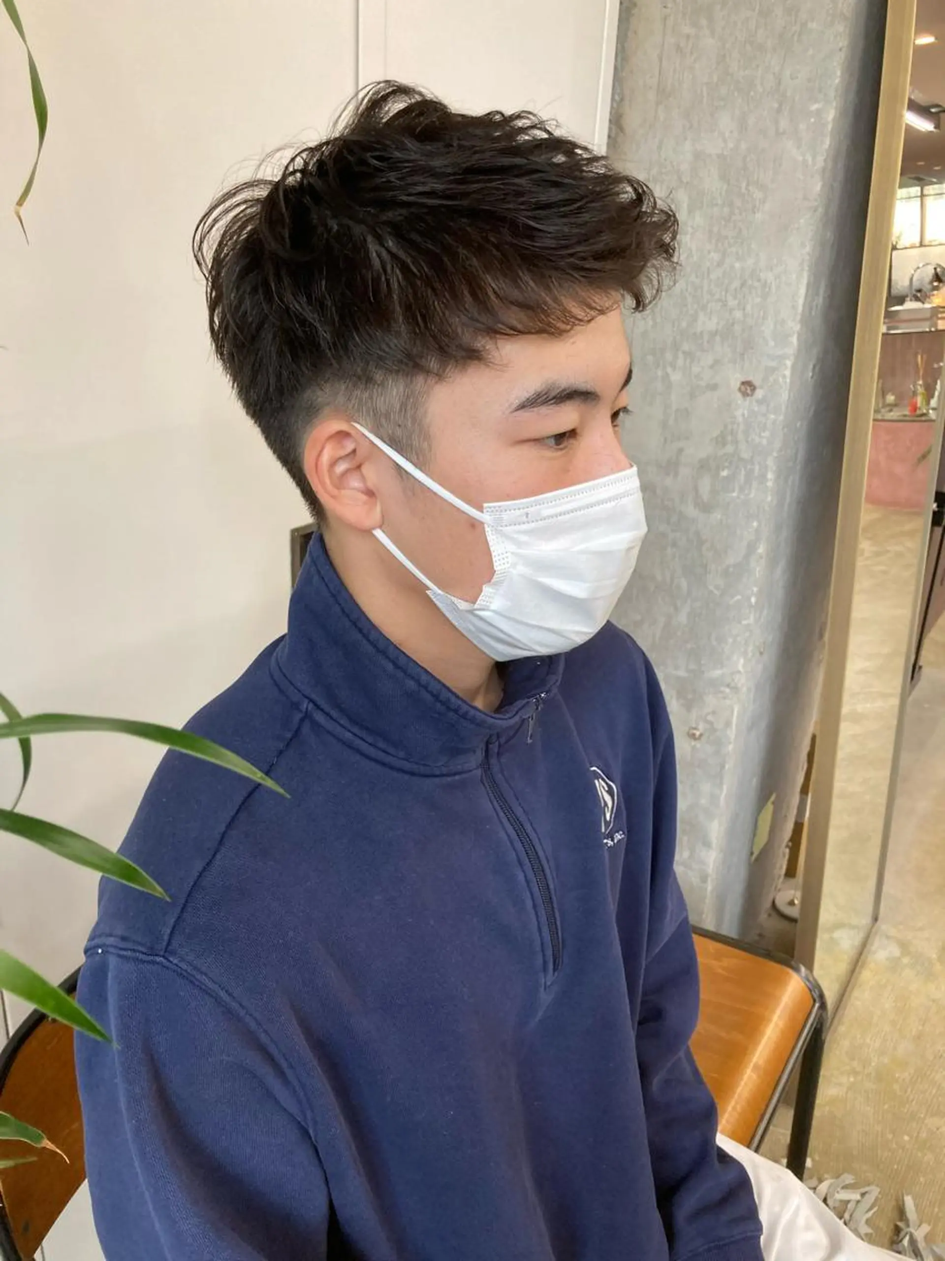 ショート パーマ メンズ メンズパーマ メンズベリーショート ベリーショート くせ毛 ショートヘア ヘアセット 小木曽智美 /ボブ/ショートのヘアスタイル