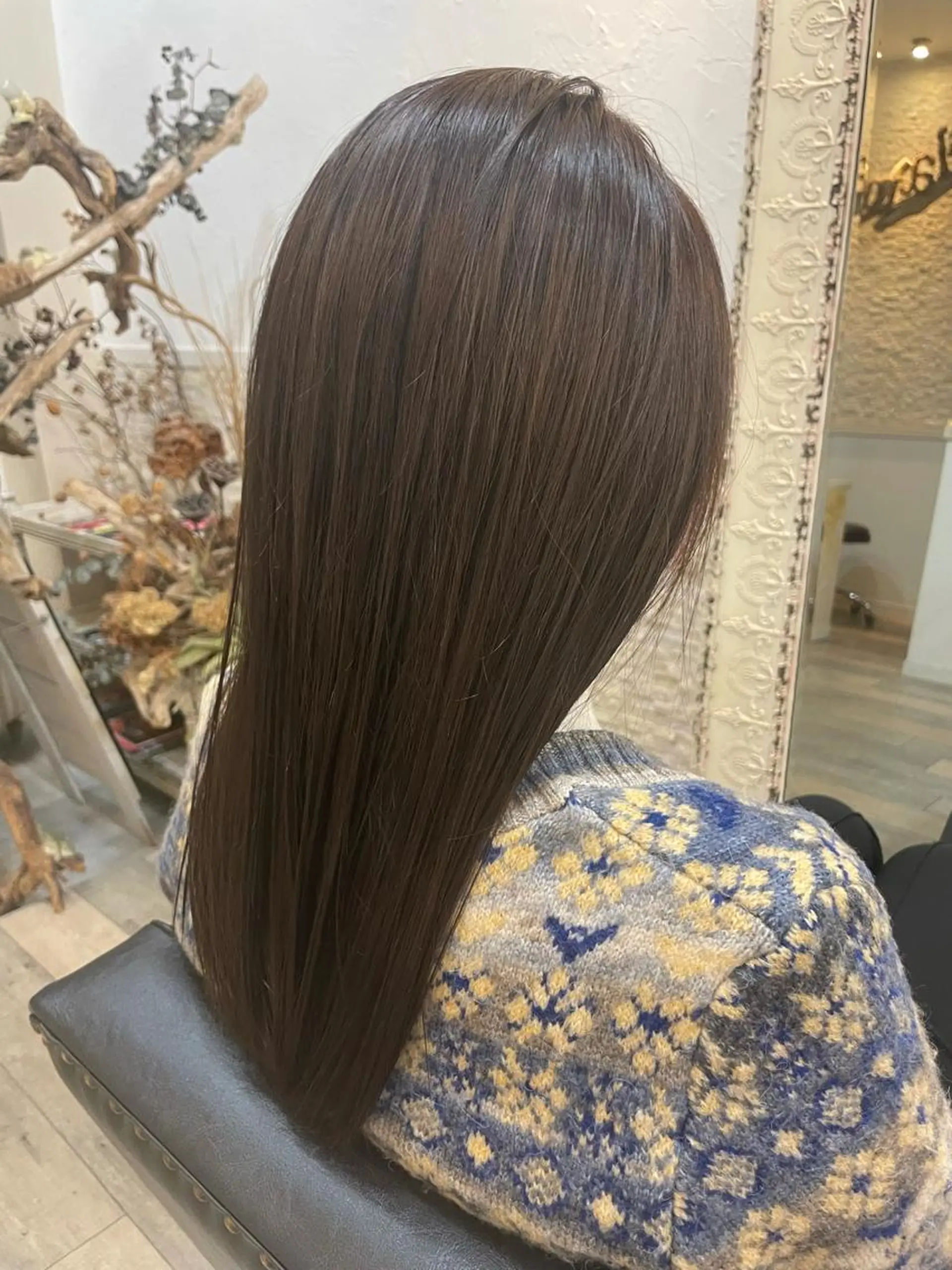 ロング カラー ベージュカラー ヘアカラー トリートメント メンズ特化🟡個室 口コミ高評価🟡三澤のヘアスタイル