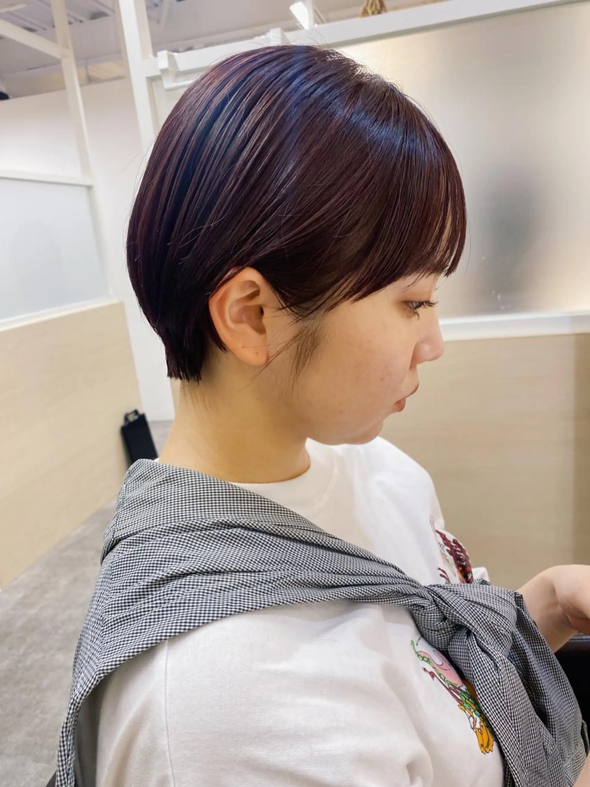 ショート カラー カット ヘアカラー トリートメント IVORY.所属・🟩白髪ぼかし/ボブ /ショートヘア/大司のヘアスタイル