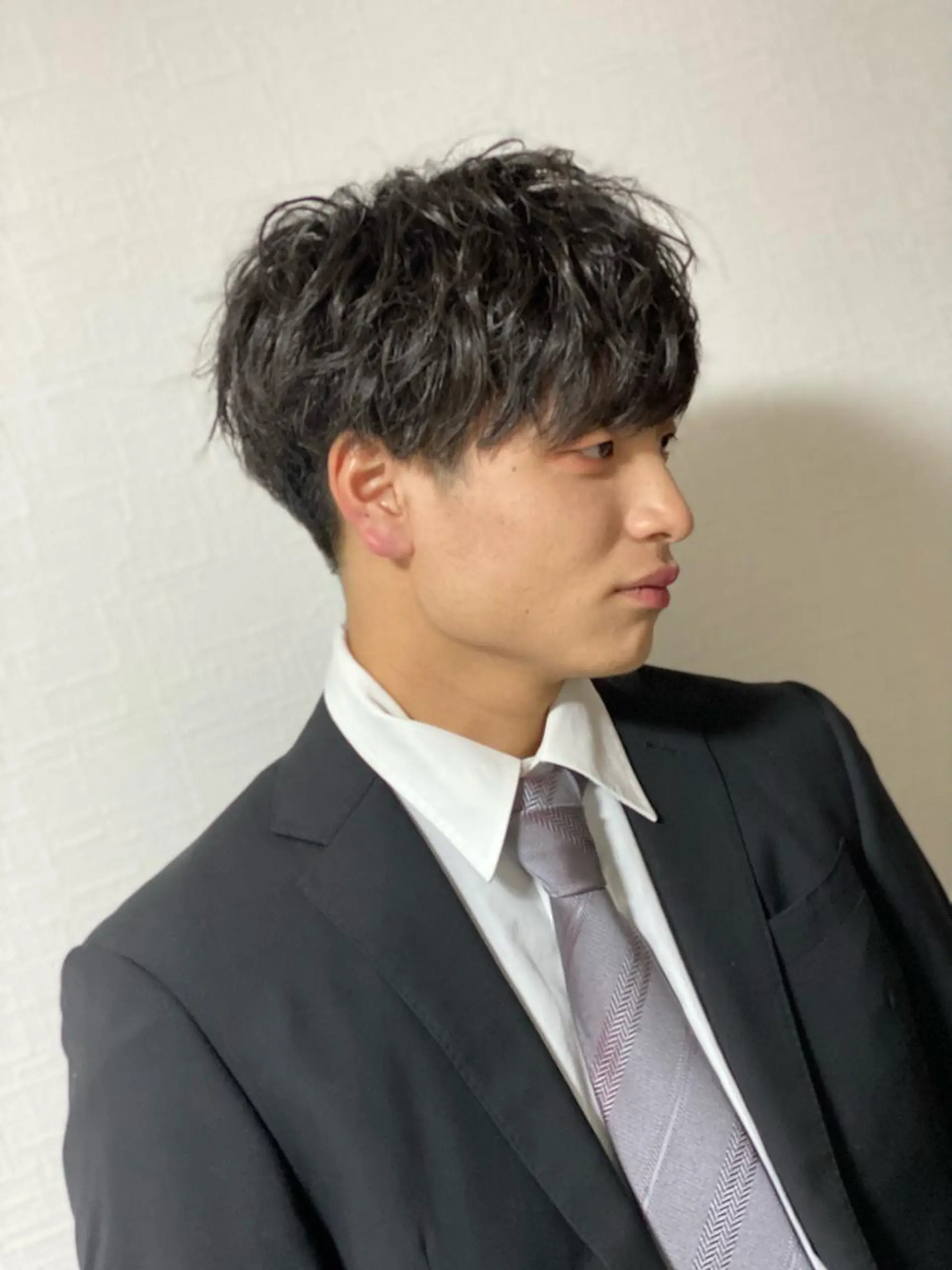 メンズ マッシュ カット トリートメント シャドウパーマ/ 波巻パーマYu-Kiのヘアスタイル