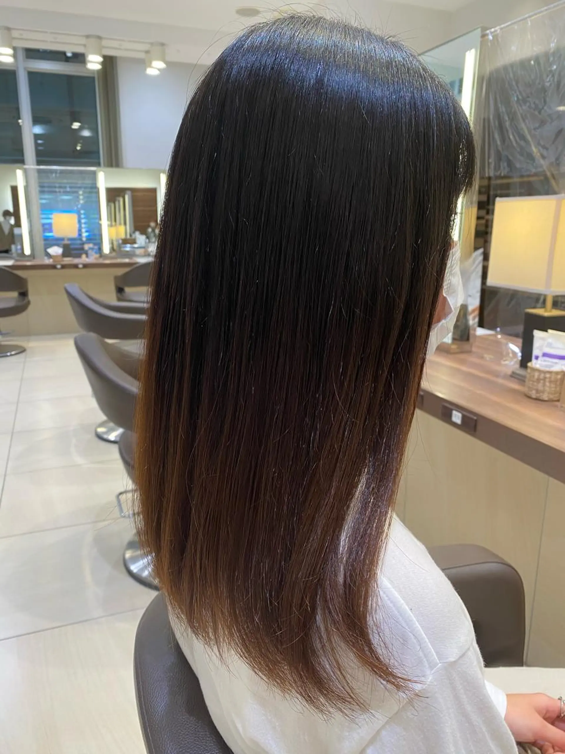 ミディアム パーマ エクステ/ハイトーン /インナー礒野朱里のヘアスタイル