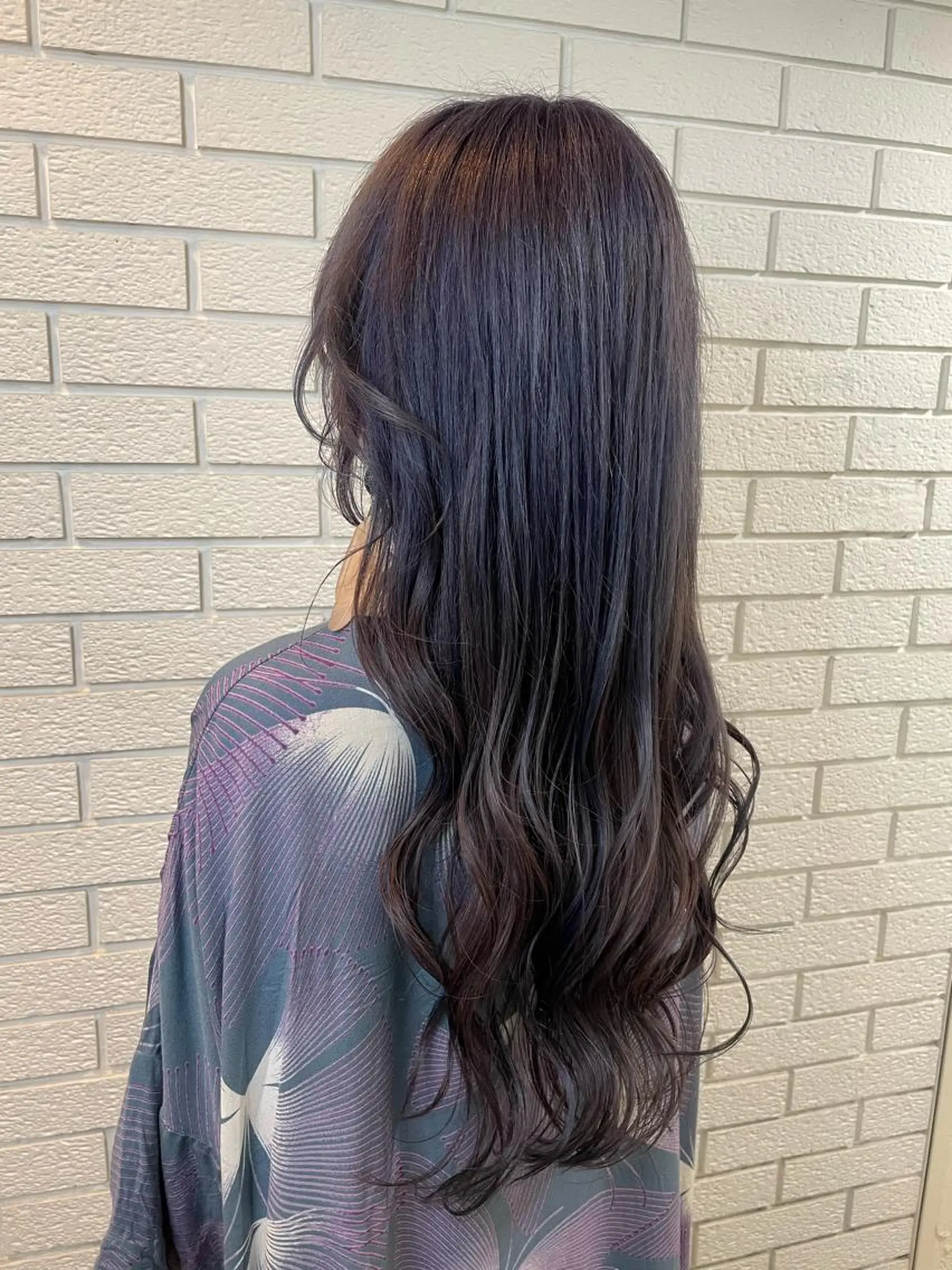 ロング カラー ブリーチ ブルーカラー ブルーバイオレット バイオレットカラー ニュアンスデザイン✄ YOU♡のヘアスタイル